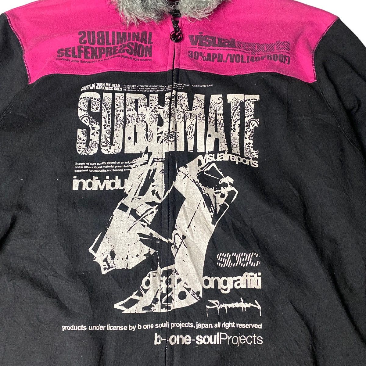 If Six Was Nine 2000's BOneSoul Fur Hoodie Poem Lgb Style Size US L / EU 52-54 / 3 - 3 Thumbnail