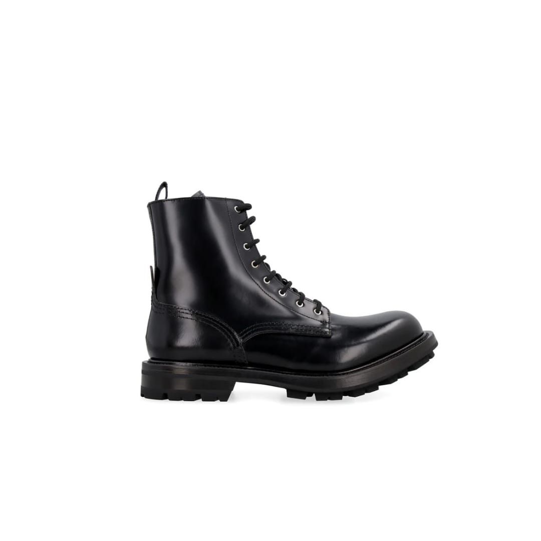Alexander McQueen o1y1024 Ankle Boots in Black Size US 7 / EU 40 - 1 Thumbnail