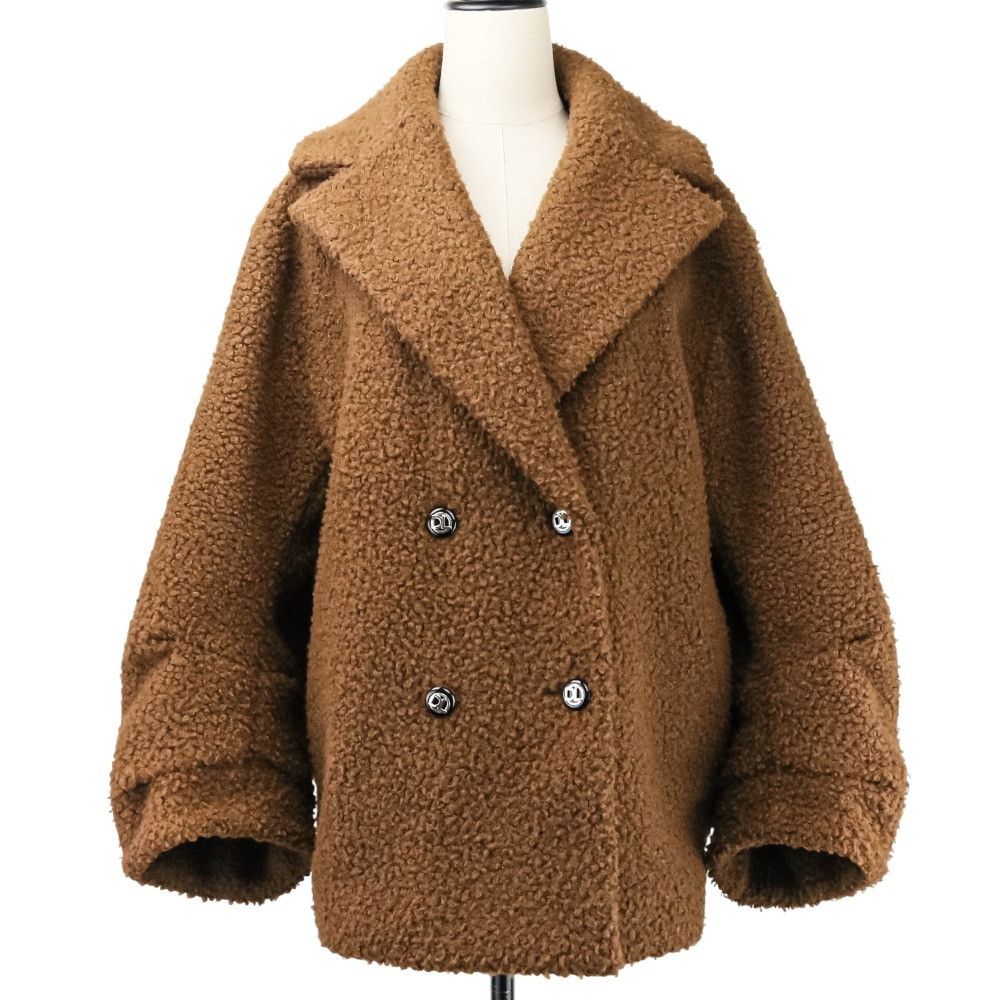 Other Other Daisy Lin Fondant Chocolat Boa Half Coat Others Outerwear 06358 DUTY FREE for USA Size ONE SIZE - 1 Thumbnail