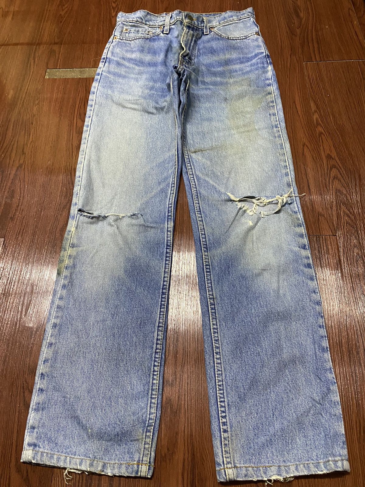 Levi's Vintage Clothing Vintage Levis515 Faded Wash Distressed Straight Jeans Size US 28 / EU 44 - 1 Thumbnail