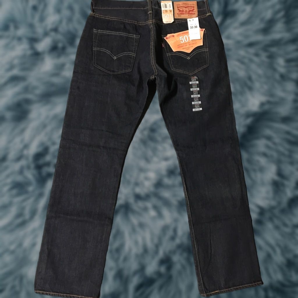 Levi's VINTAGE Levi’s 501 Jeans Button Fly Straight Denim Blue 33/30 Men Regular 80s 90s Grunge Cowboy Trucker Skate Size US 33 - 1 Thumbnail