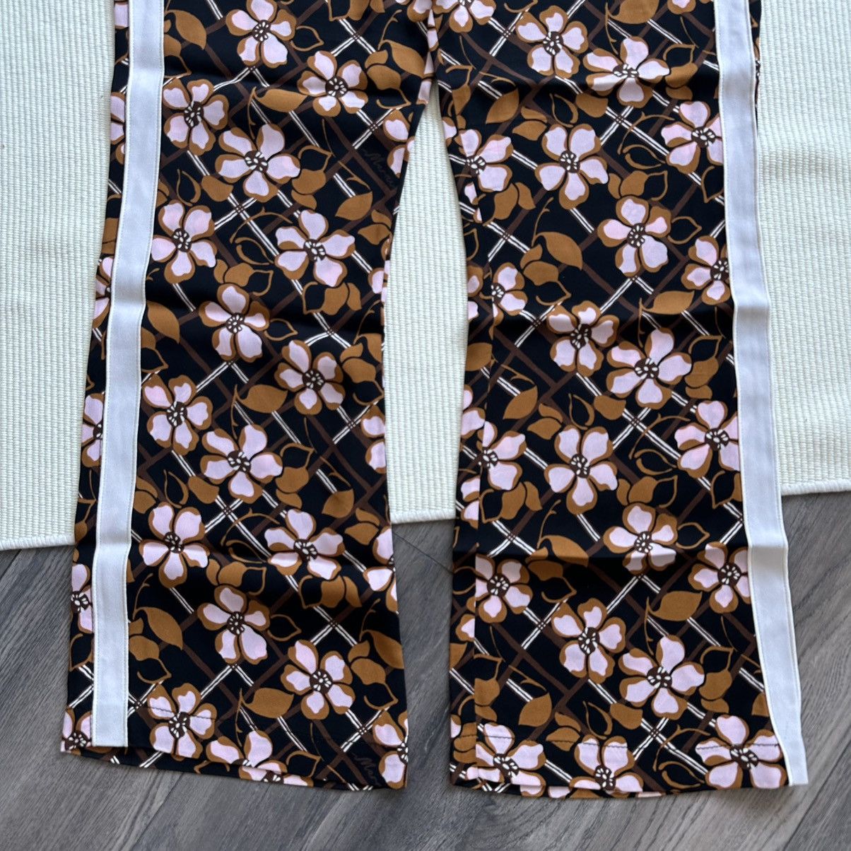 MARNI Floral Print Wide Leg Pants