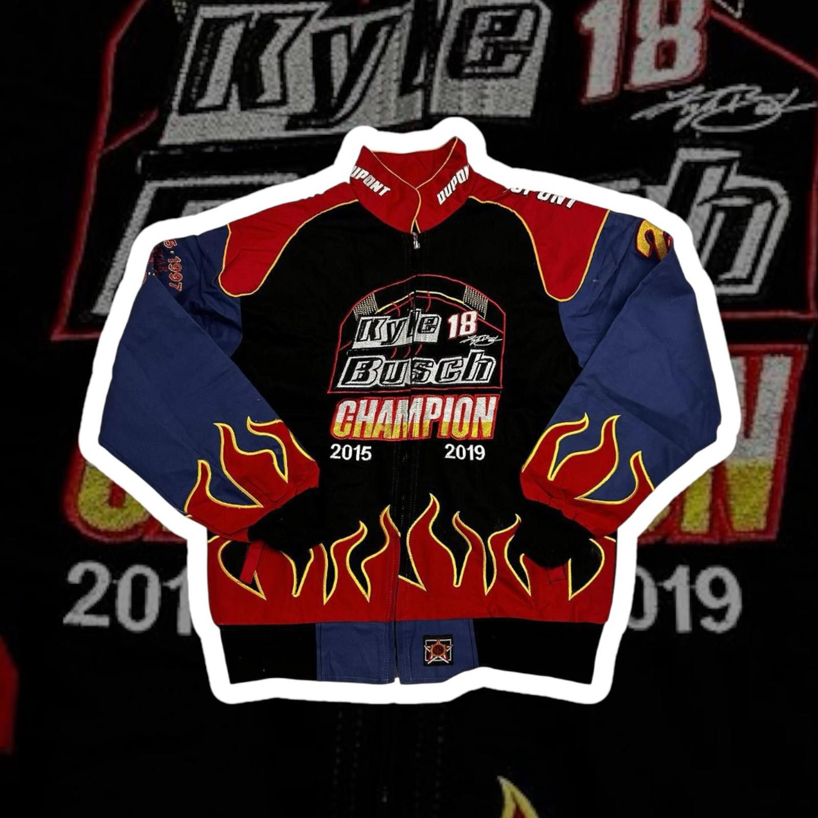 Unknown London Vintage Kyle Busch Champion Racing Jacket Size US L / EU 52-54 / 3 - 1 Thumbnail