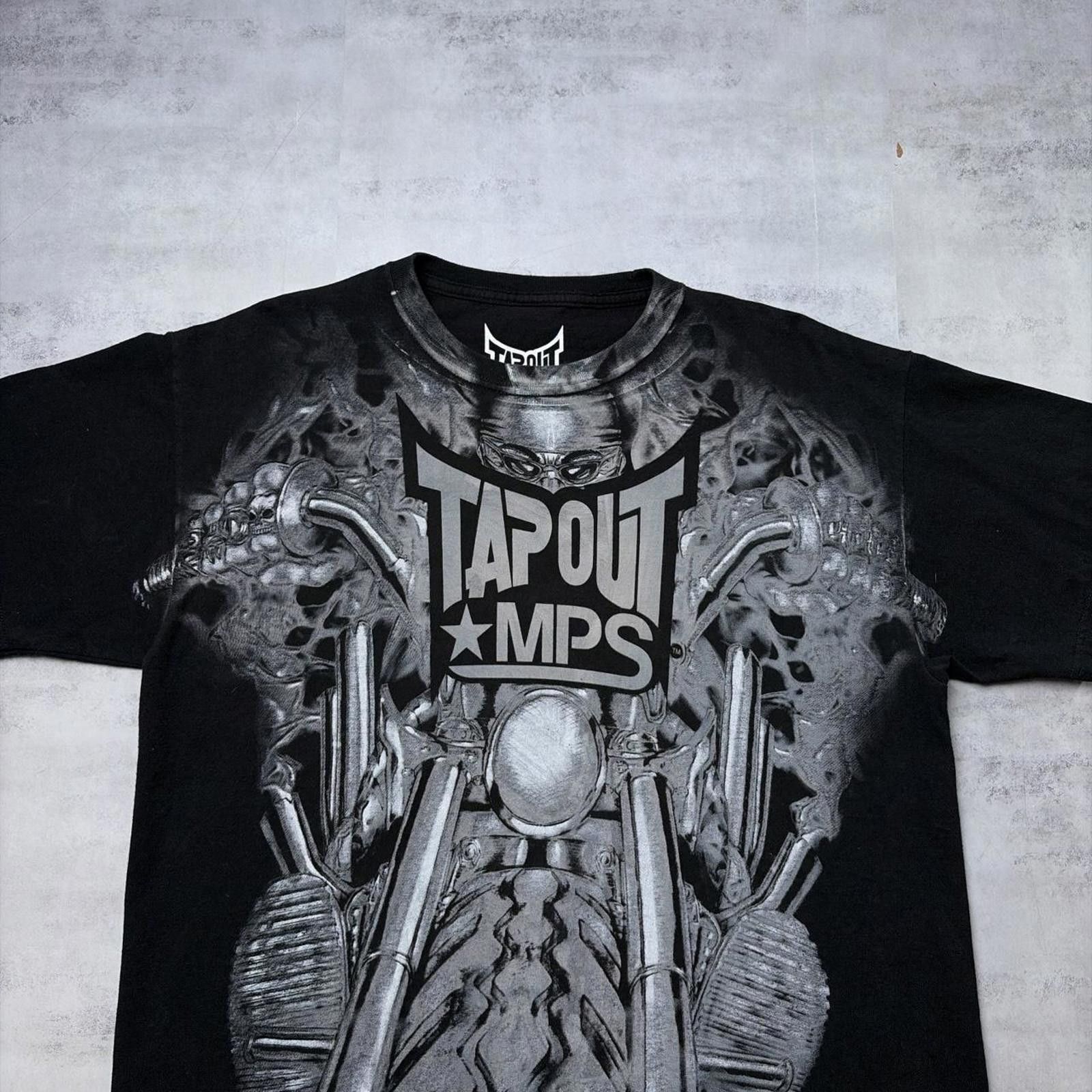 Tapout Y2K Black Tapout MPS AOP Grunge Motorcycle Biker T-Shit Size US M / EU 48-50 / 2 - 4 Thumbnail
