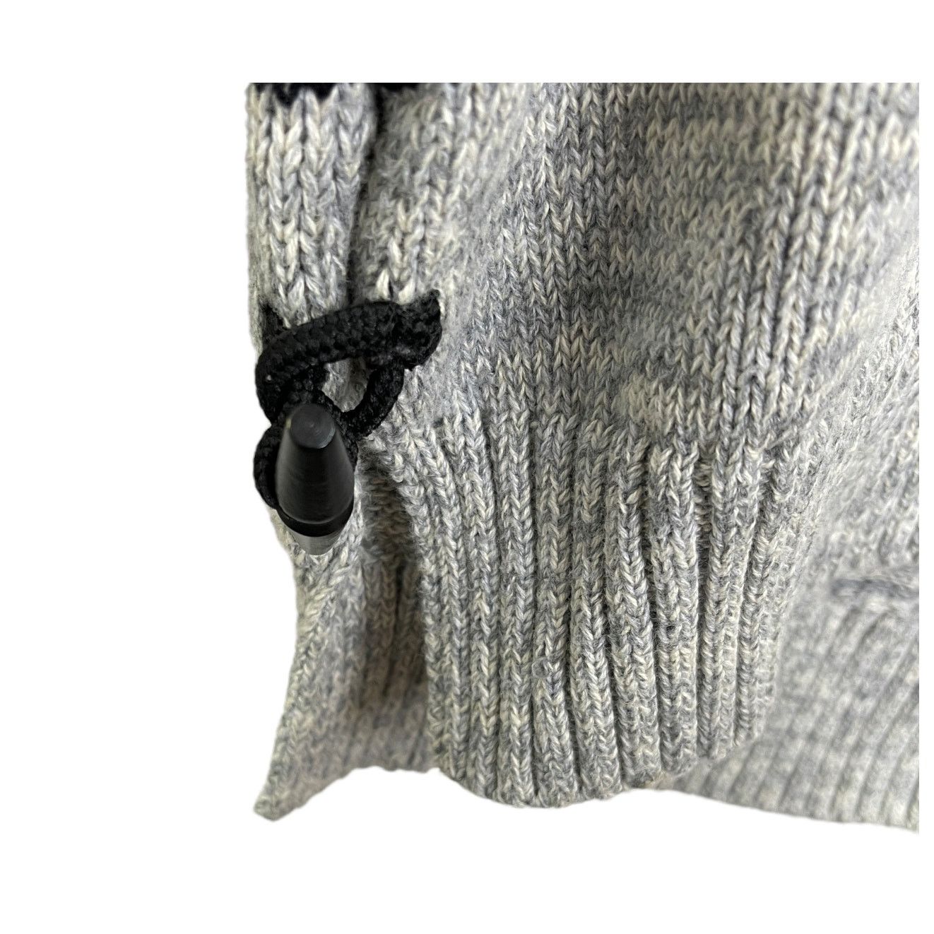 Staple Pigeon Gray Nordic Henley Sweater Toggles Size Large, Men's — image 5 of 6