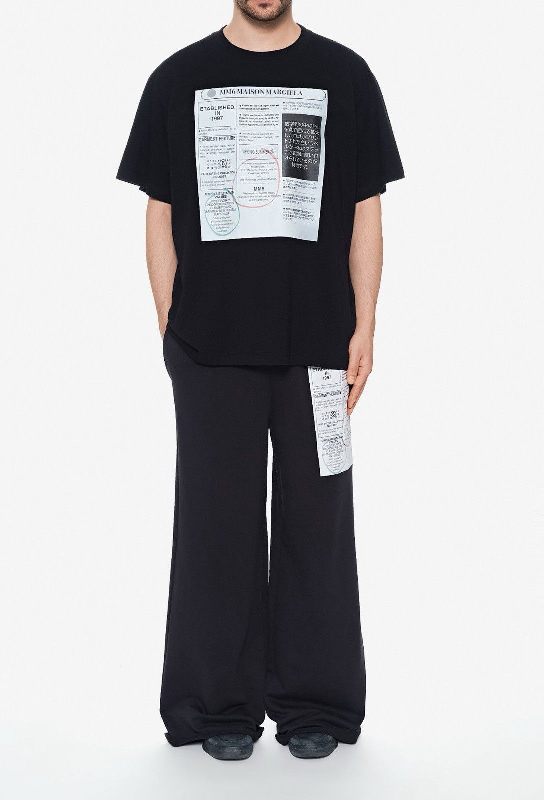 MM6 Last MM6 Maison Margiela Black Logo Number Motif Sweatpants Size US 32 / EU 48 - 4 Thumbnail