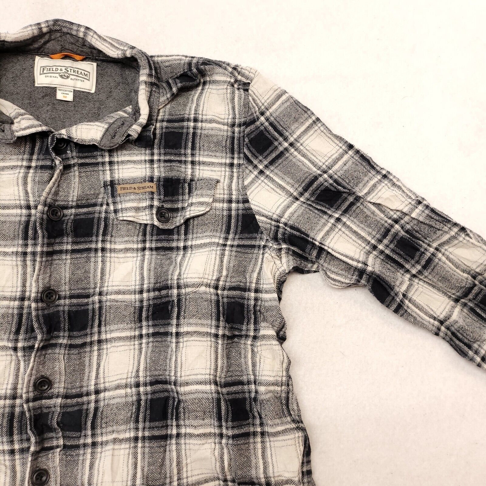 Field & Stream Field & Stream Tartan Flannel Shirt Mens Size Medium M Black Size US M / EU 48-50 / 2 - 5 Thumbnail