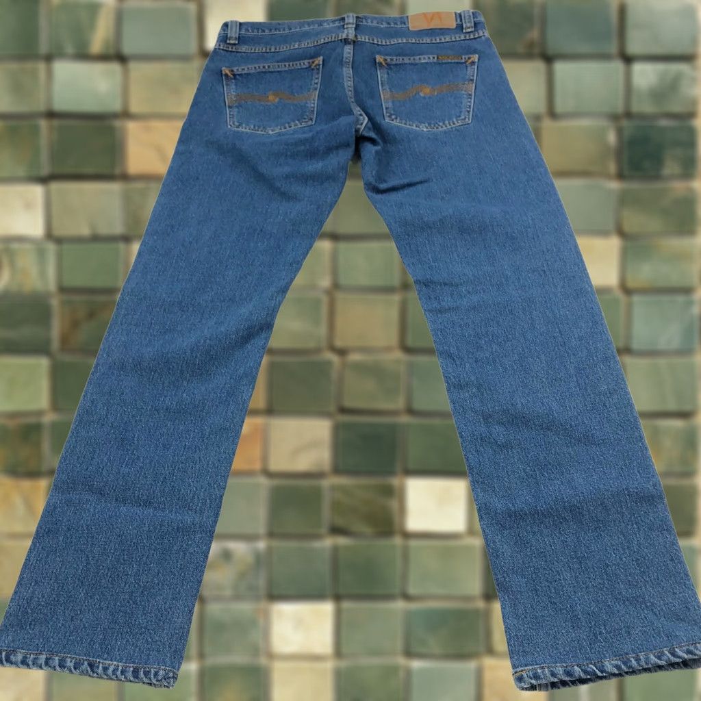 Nudie Jeans Nudie Jeans Lean Dean 30 Jeans Mid Rise Denim Blue 5-Pocket Regular Inseam 30in Men’s Vintage? No; 32W 28L Fits 32W 28L Blue Jeans Size US 30 / EU 46 - 1 Thumbnail
