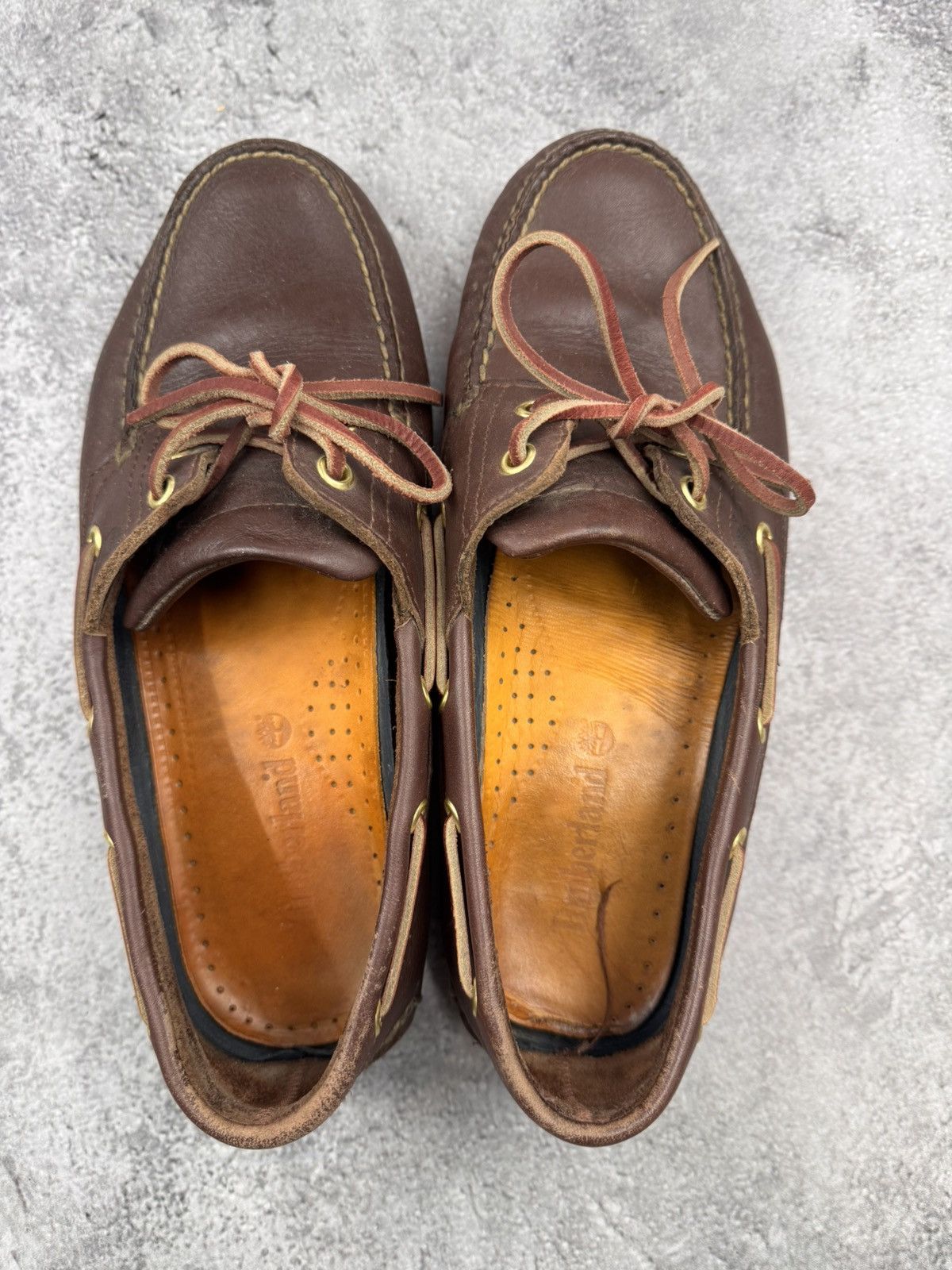 Timberland Timberland Brown Leather Boat Shoes Men Size 42 Size US 9 / EU 42 - 8 Thumbnail