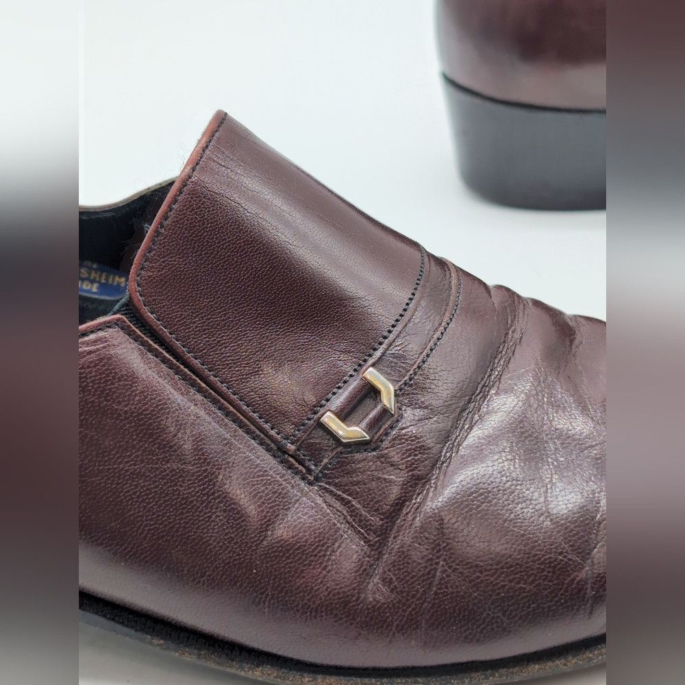 Florsheim Vintage Florsheim Women's Sz 9 C Maroon Leather Loafers Sho Size US 9 / IT 39 - 7 Thumbnail