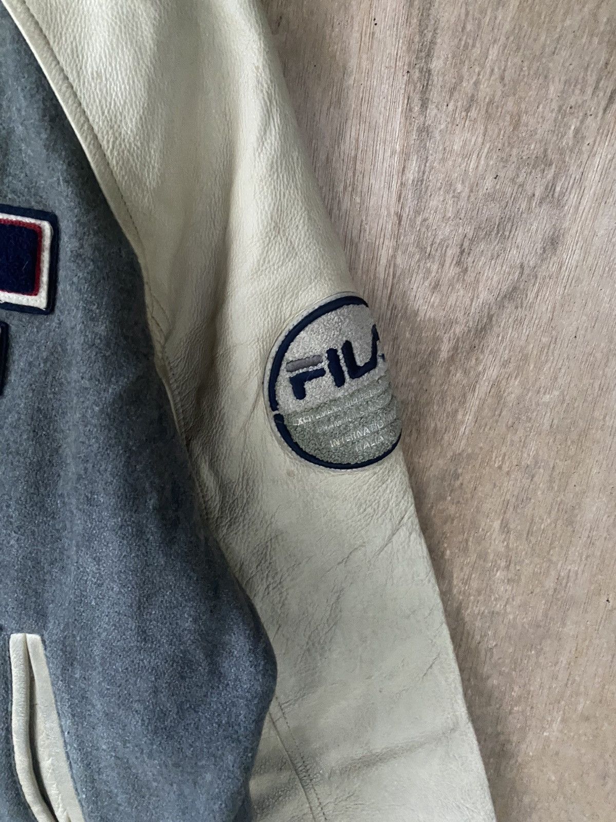 Fila Vintage FILA Varsity Jacket - Wool and Leather Size US XL / EU 56 / 4 - 9 Thumbnail