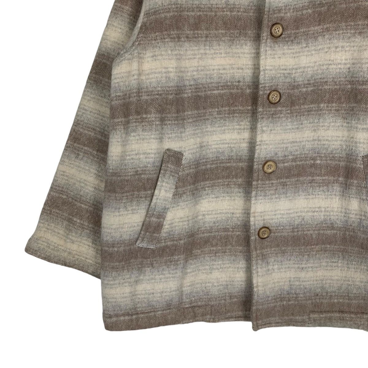 Flannel PRACT STUDIO Wool Rayon Flannel Jacket #1308-C59 Size US M / EU 48-50 / 2 - 3 Thumbnail