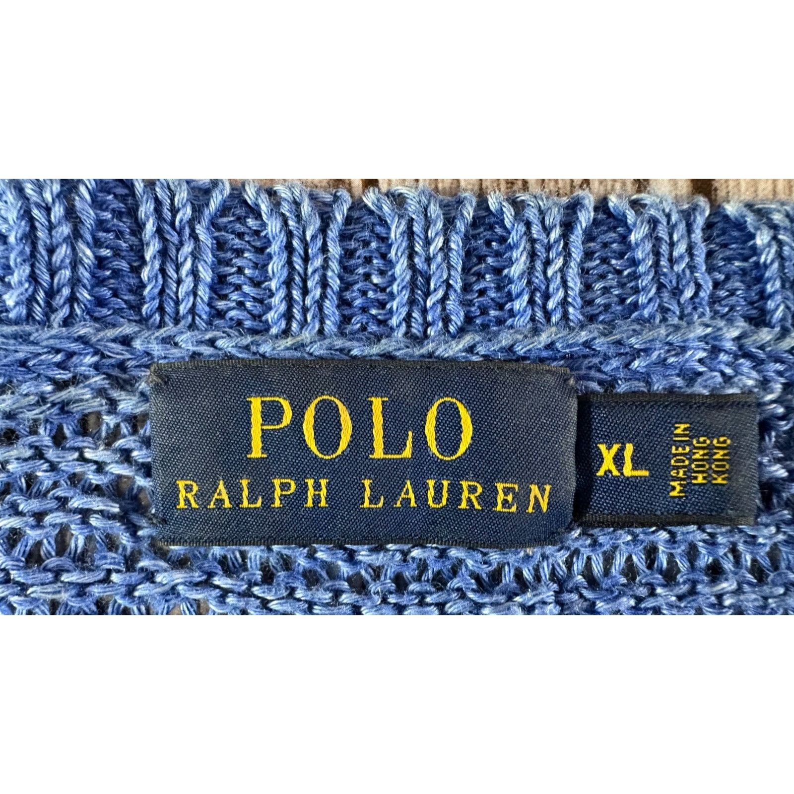 Polo Ralph Lauren Polo Ralph Lauren loose knit 100% Linen Sweater top size XL Size XL / US 12-14 / IT 48-50 - 2 Thumbnail