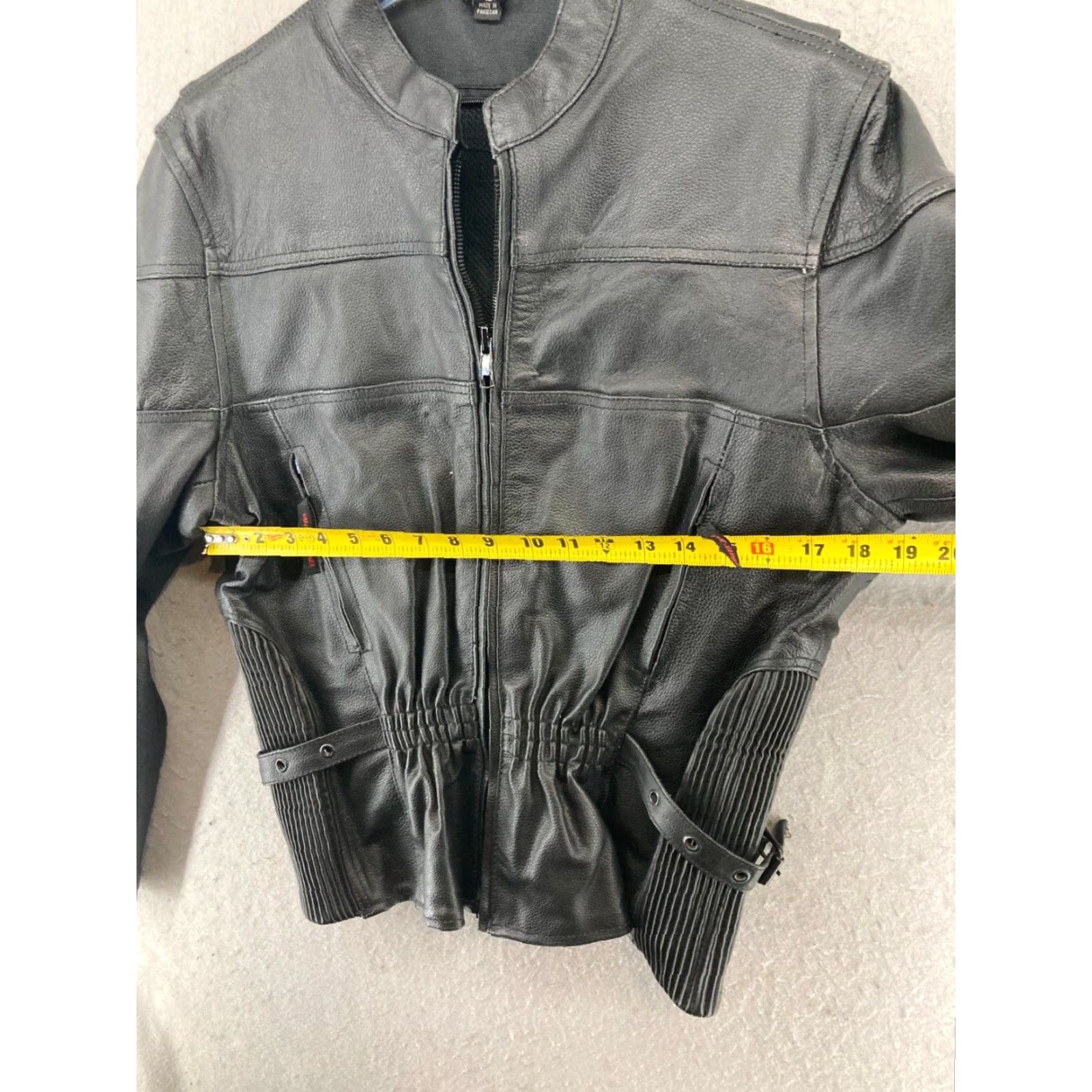 Vintage Vance Leather Jacket Womens Small Black Motorcycle Jacket Size S / US 4 / IT 40 - 2 Thumbnail