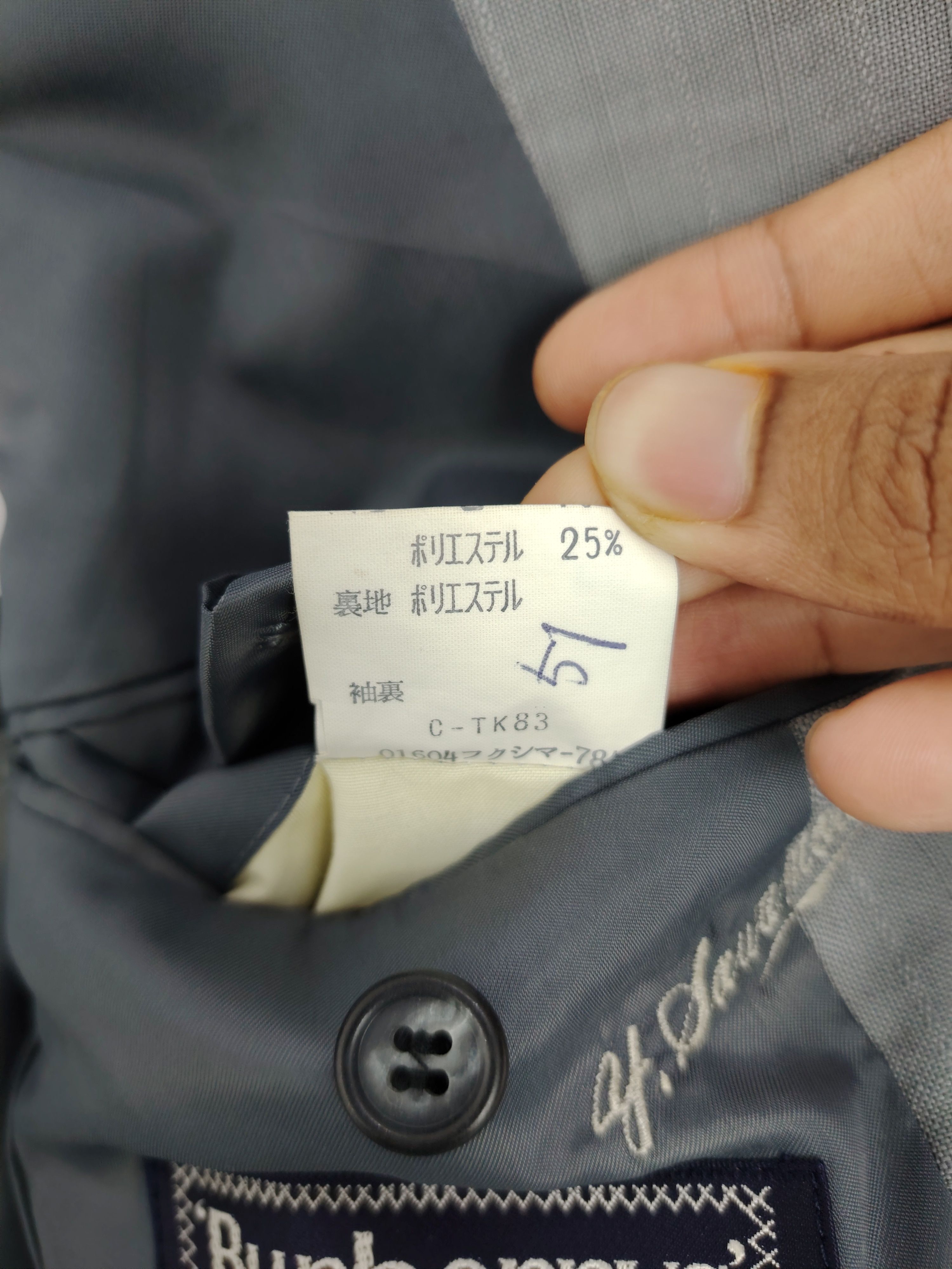 Burberry Vintage Burberrys' Designer Tuxedo Button Suit MJ0037Z Size US S / EU 44-46 / 1 - 8 Thumbnail