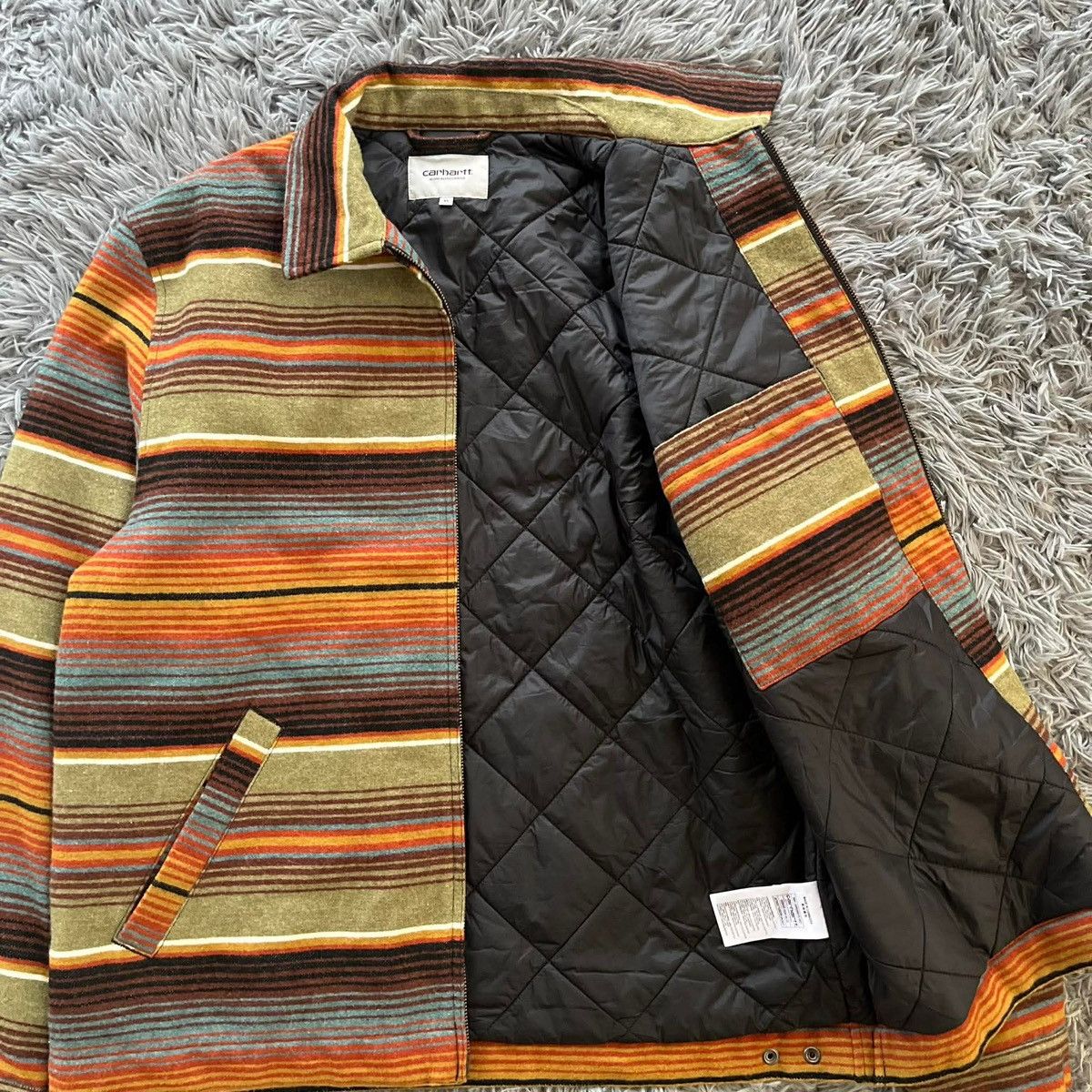 Carhartt Carhartt WIP Tucson StripeDollar DetroitJacket Quilted Lined Size US XL / EU 56 / 4 - 8 Thumbnail