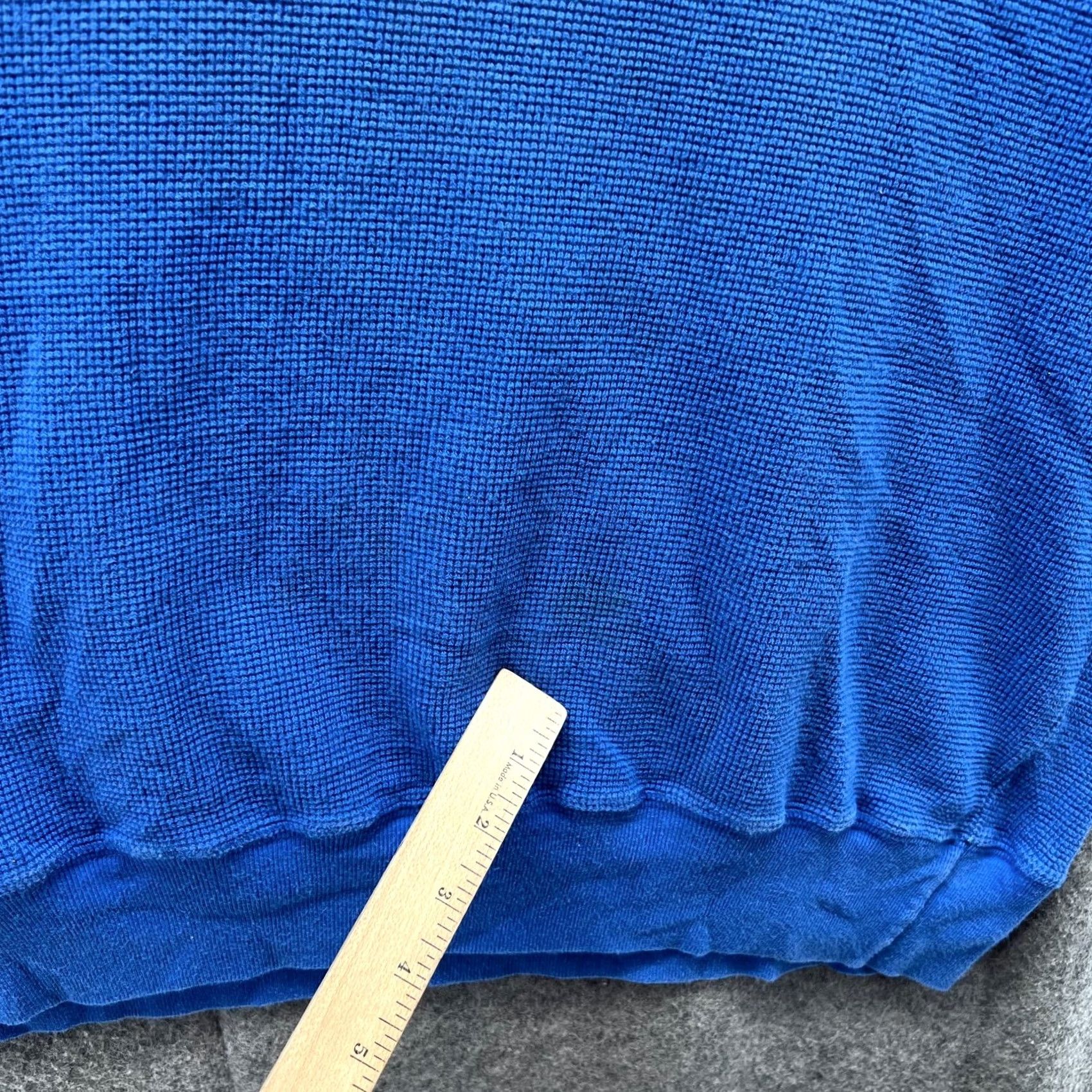 Ralph Lauren VINTAGE Ralph Lauren Sweater Mens XL Blue Quarter Zip Fleece Pullover Pony Knit Size US XL / EU 56 / 4 - 6 Thumbnail