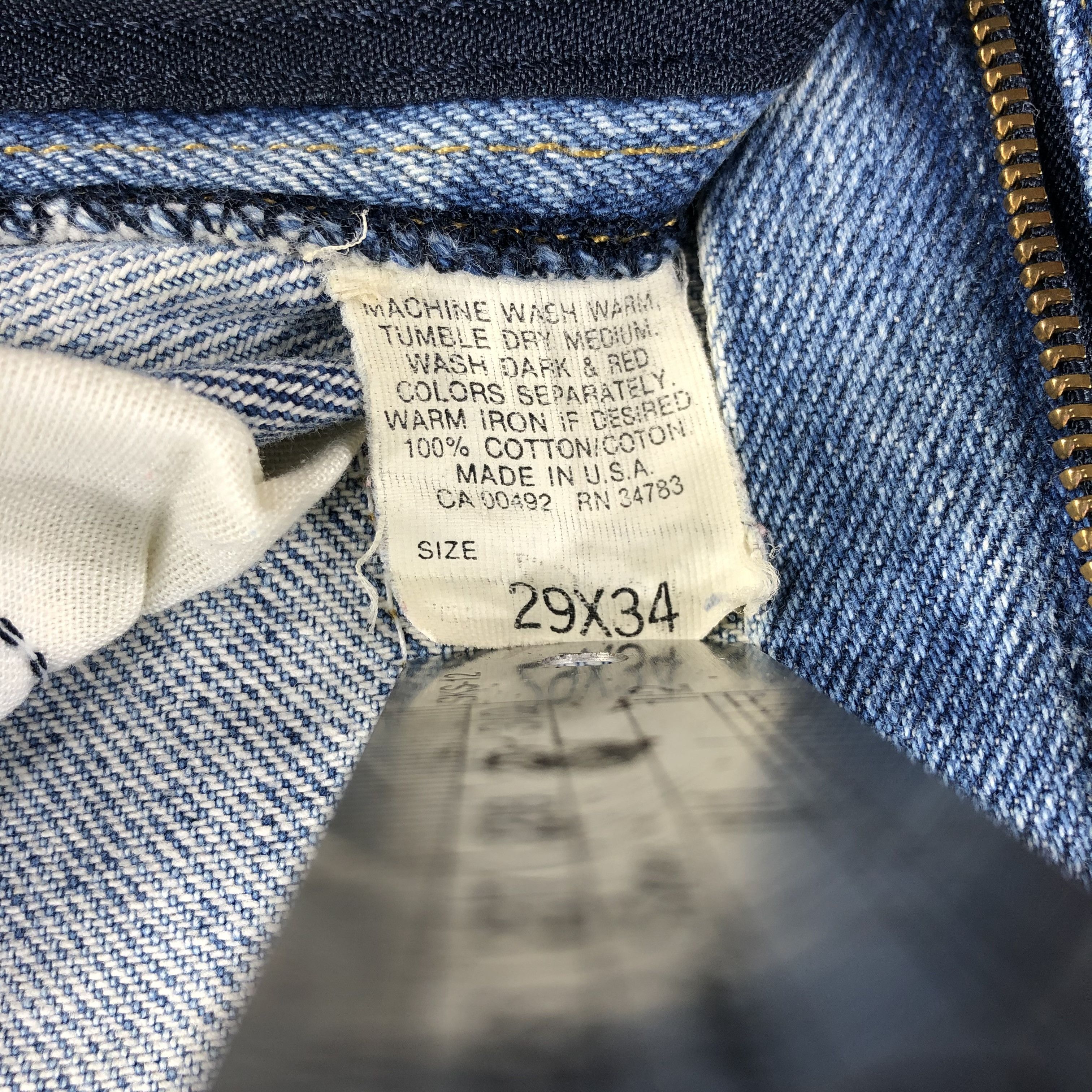 Lee Vintage Blue Wash Lee Jeans-J1887 Size US 28 / EU 44 - 9 Thumbnail