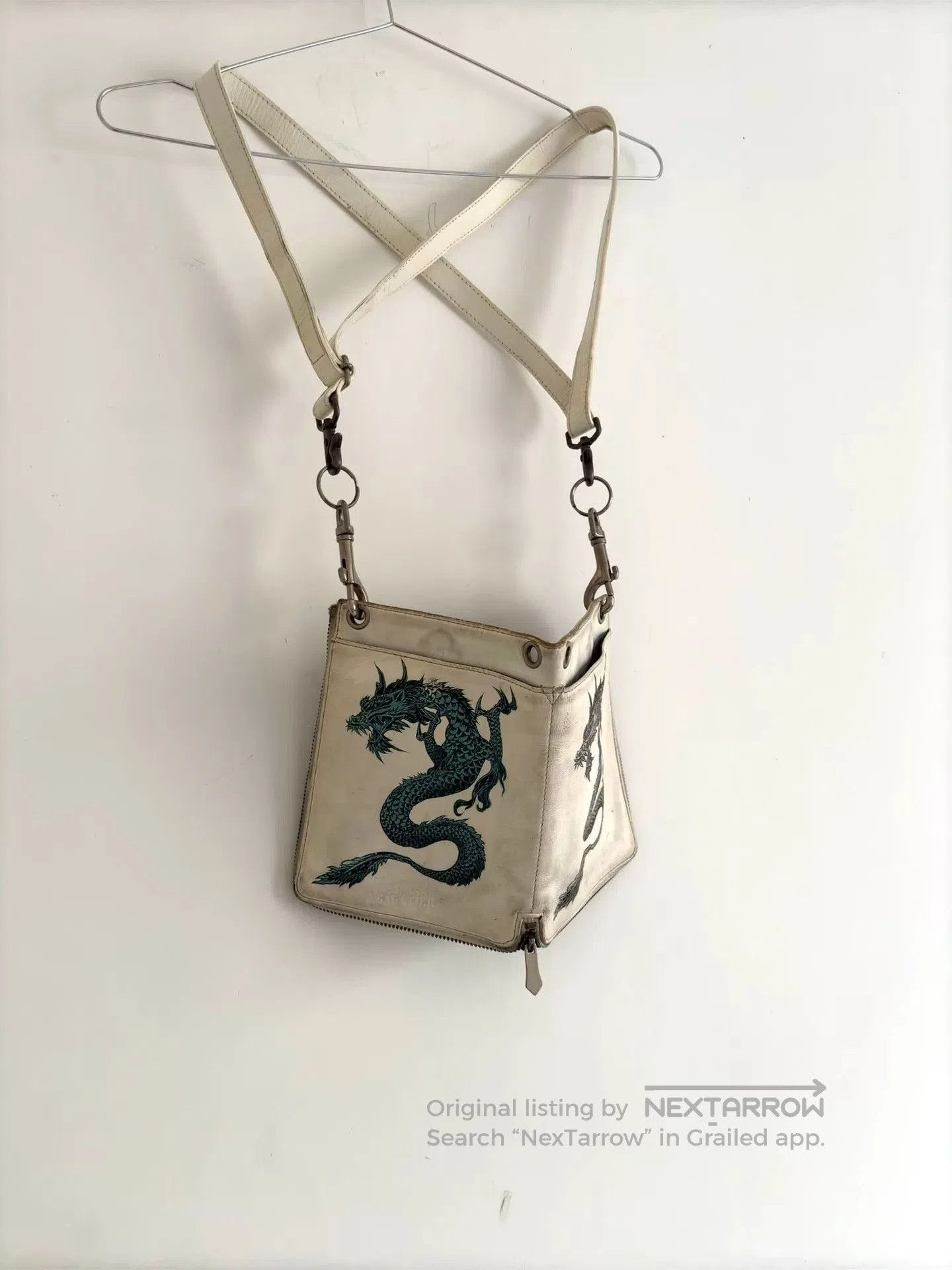 Jean Paul Gaultier 1980s Jean Paul Gaultier Dragon Print Reversible Bag. Size ONE SIZE - 2 Thumbnail