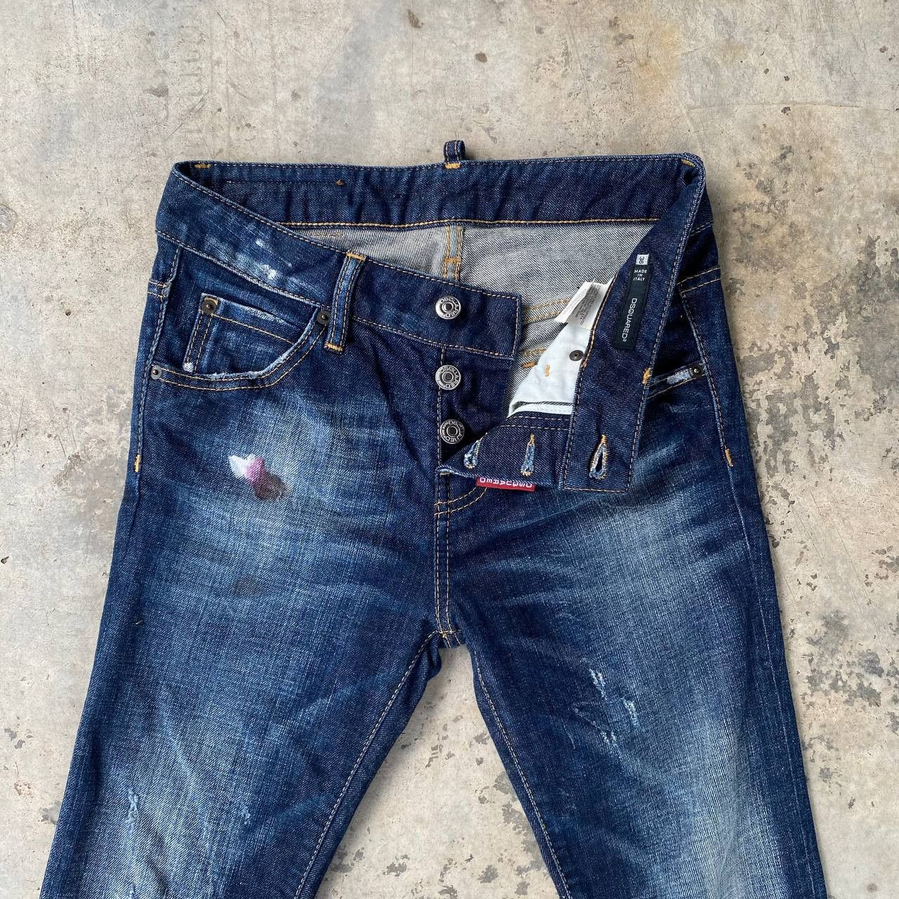 Dsquared2 DSQUARED2 DISTRESSED PAINTED JEAN SIZE 36 MADE IN ITALY Size 30" / US 8 / IT 44 - 14 Thumbnail