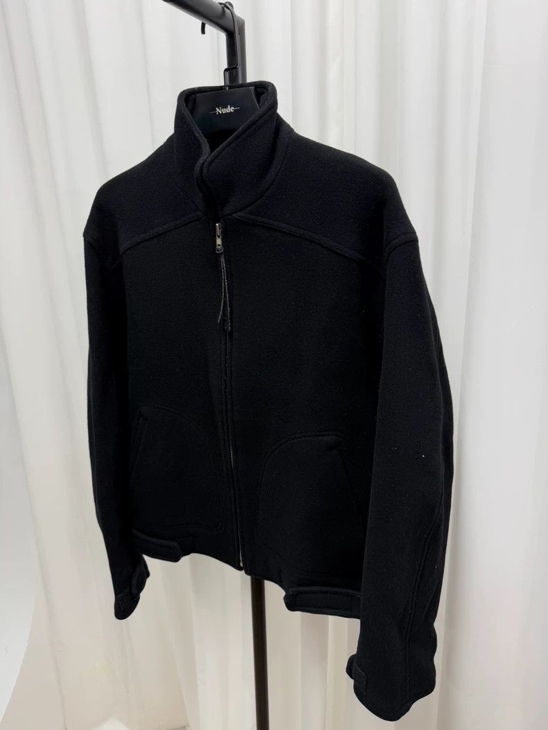 Yohji Yamamoto yohji yamamoto size os Heavy wool jacket with stand-up col Size US M / EU 48-50 / 2 - 2 Thumbnail