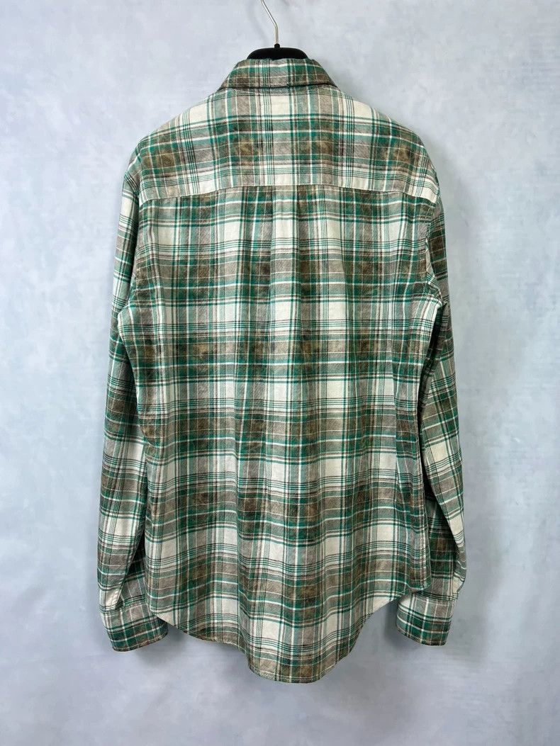 Yves Saint Laurent Saint Laurent size 39 16ss green plaid mist-rendered shirt Size US M / EU 48-50 / 2 - 2 Thumbnail