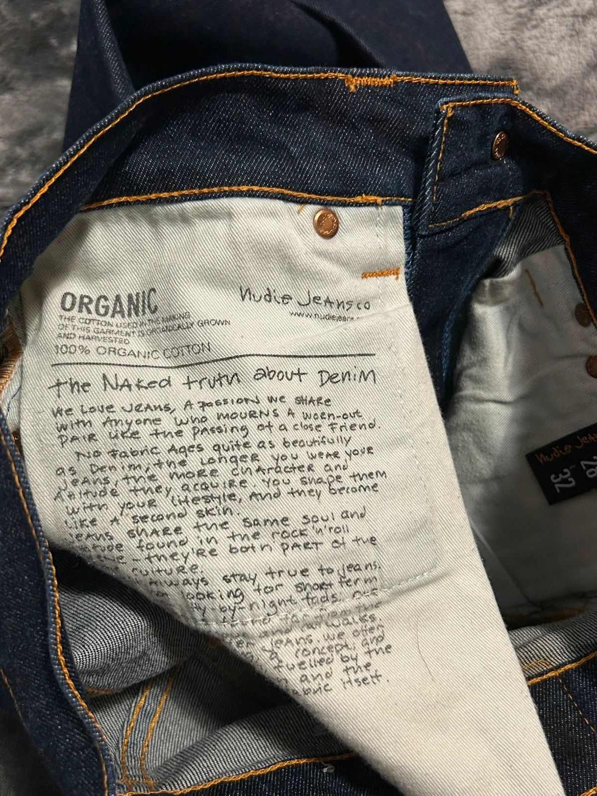 Nudie Jeans Nudie Jeans Tape Ted W28 L32 Skinny Jeans Raw Denim Size US 28 / EU 44 - 6 Thumbnail