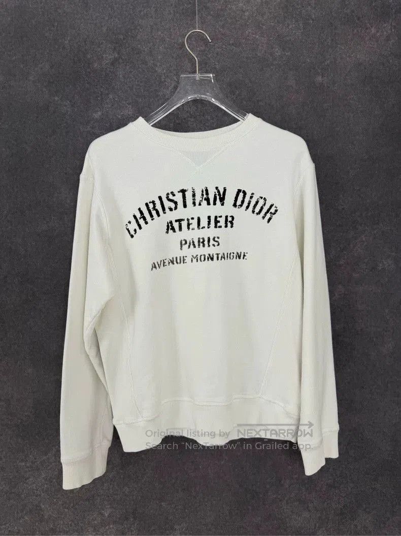 Dior Dior White Logo Sweatshirt S. Size US S / EU 44-46 / 1 - 1 Thumbnail
