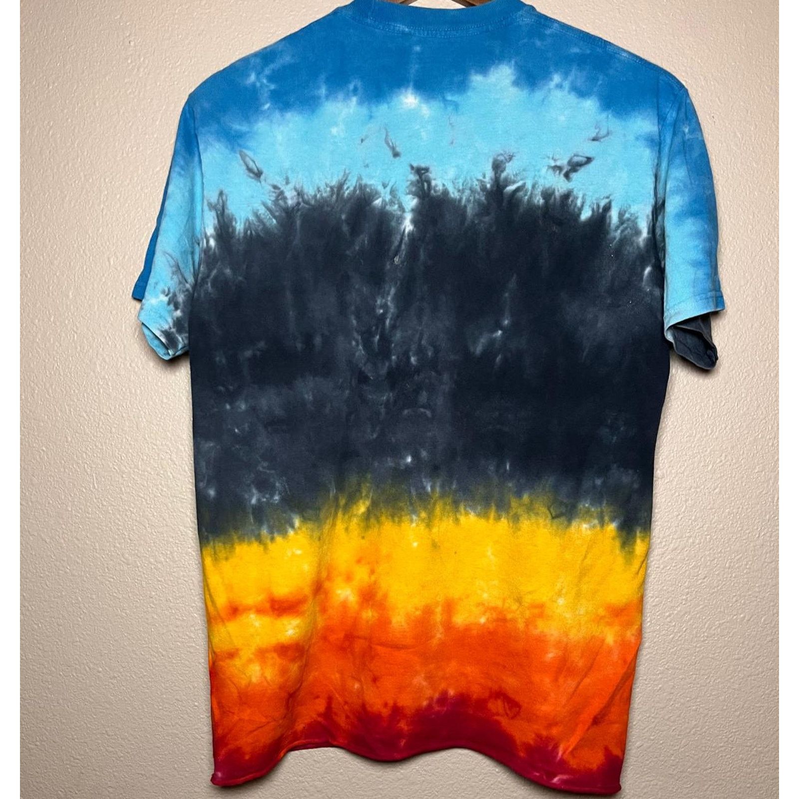 Led Zeppelin 🎸 Led Zeppelin “U.S. Tour 1975” Tie-Dye Band Tee – Size M Size US M / EU 48-50 / 2 - 2 Thumbnail