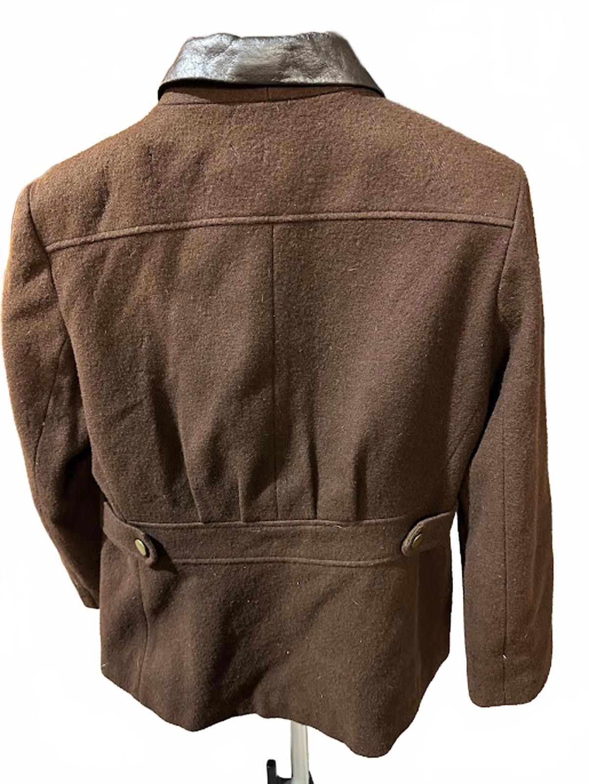 Other Vintage Jonathan Michael Wool Jacket Leather Collar USA M Size M / US 6-8 / IT 42-44 - 2 Thumbnail