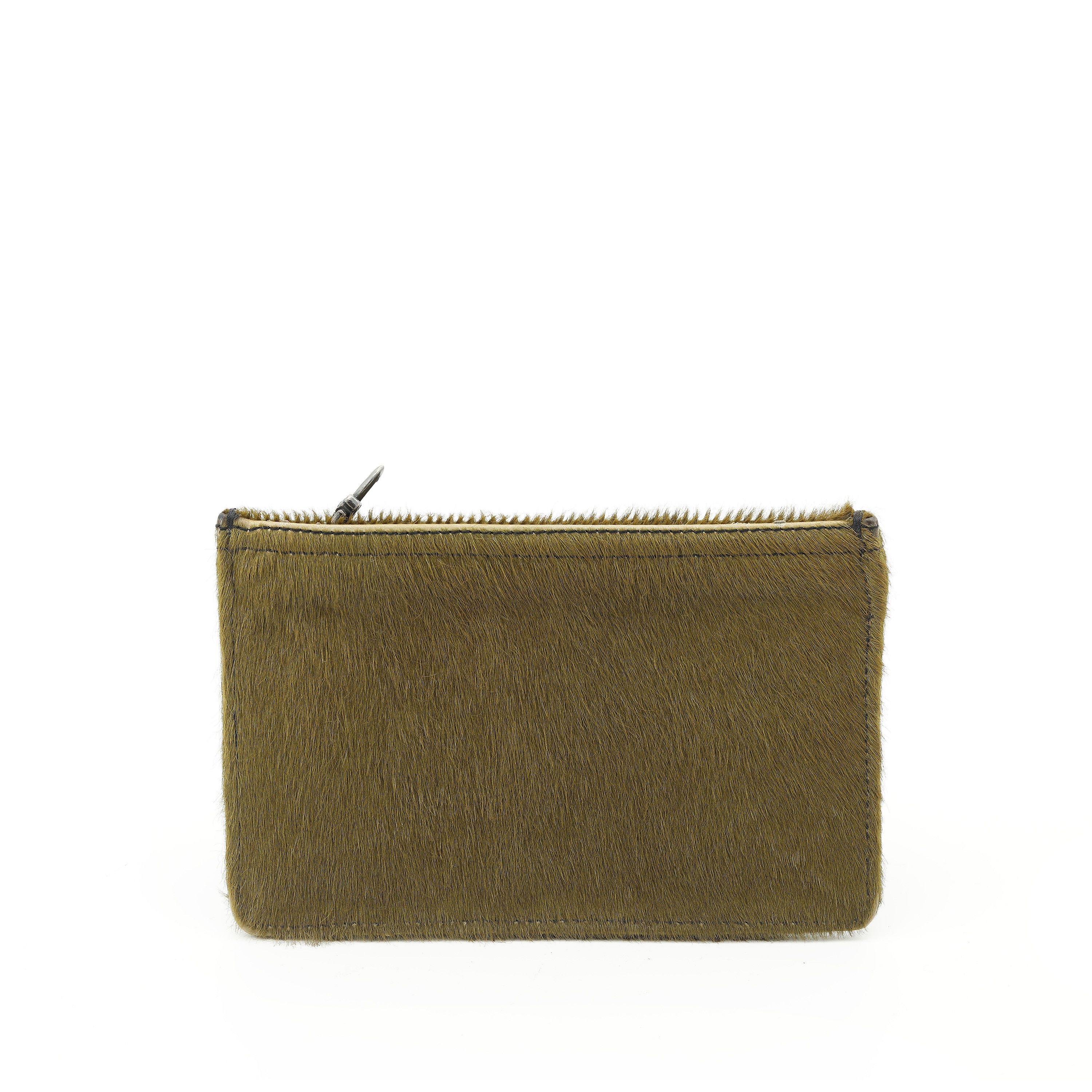 Chrome Hearts Mohair Green Zip Wallet Size ONE SIZE - 2 Thumbnail