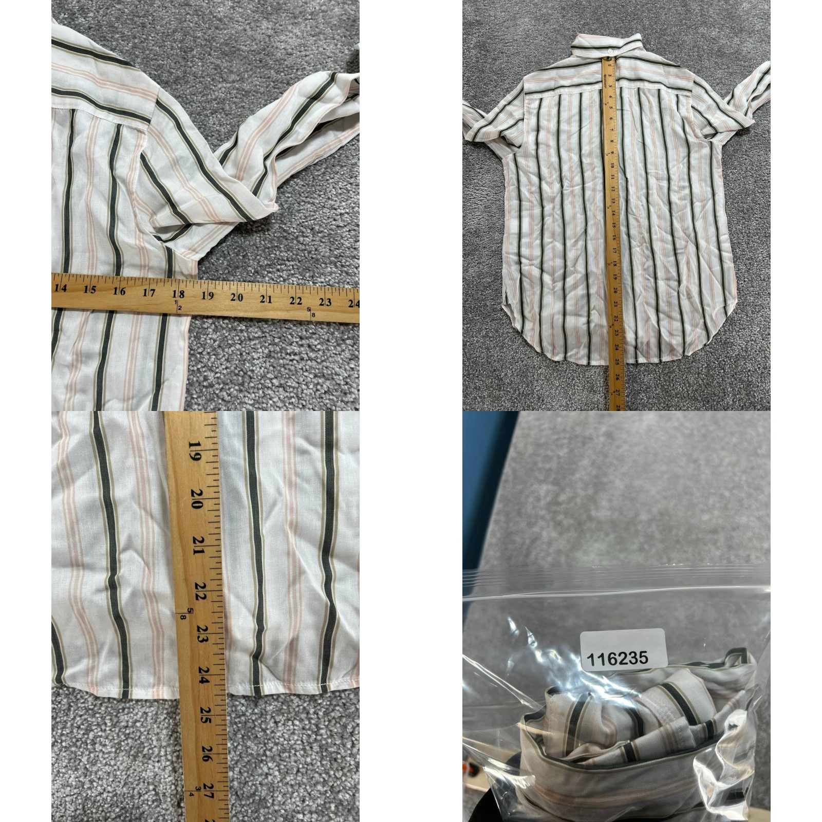 Madewell Madewell Shirt Women Size 2 Multicolor Striped Regular Fit Button Up High Low Hem New Size XS / US 0-2 / IT 36-38 - 8 Thumbnail