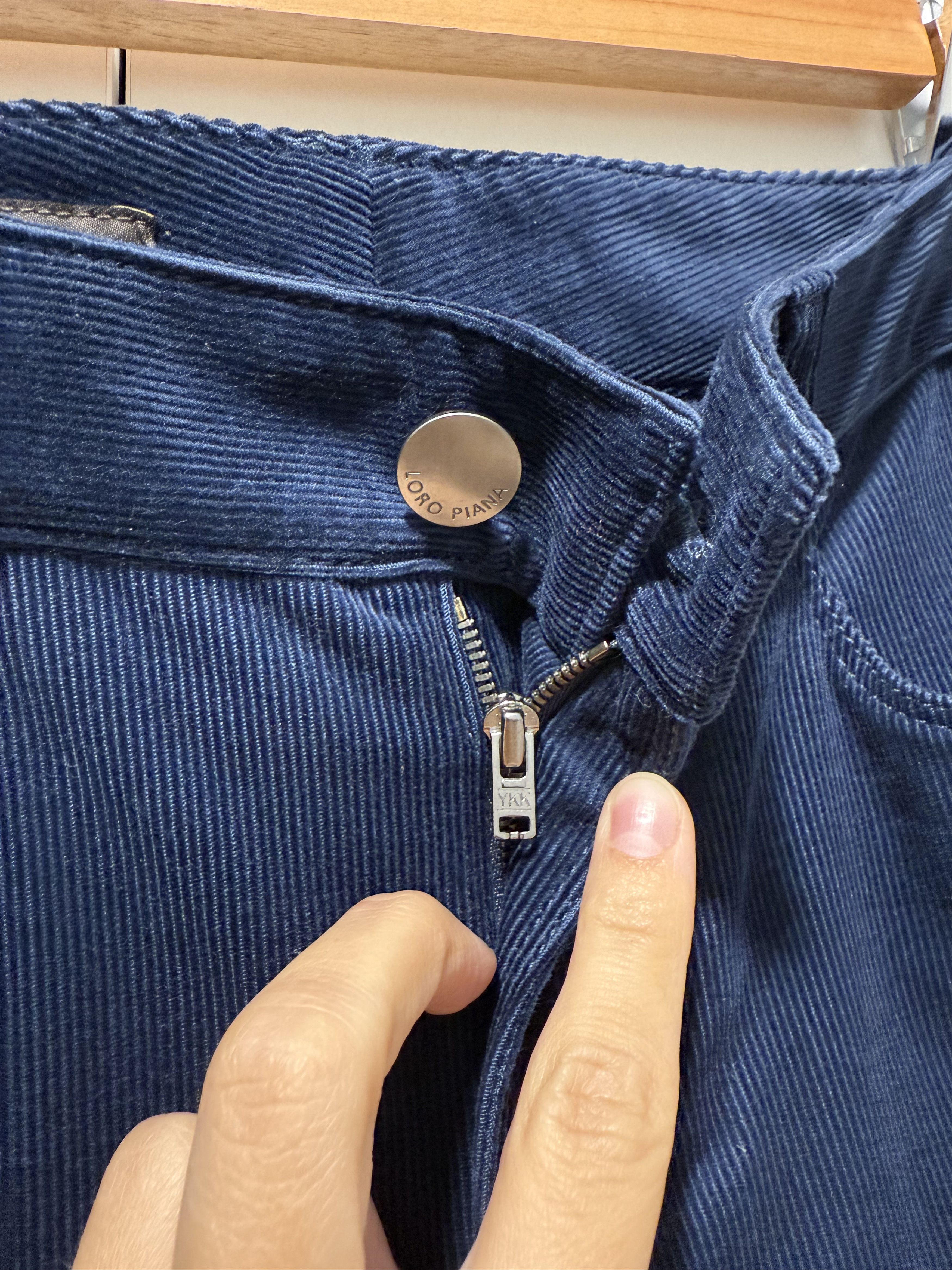Loro Piana Loro Piana MATHIAS Corduroy Skinny Pants Blue (it38) Size 26" / US 2 / IT 38 - 5 Thumbnail