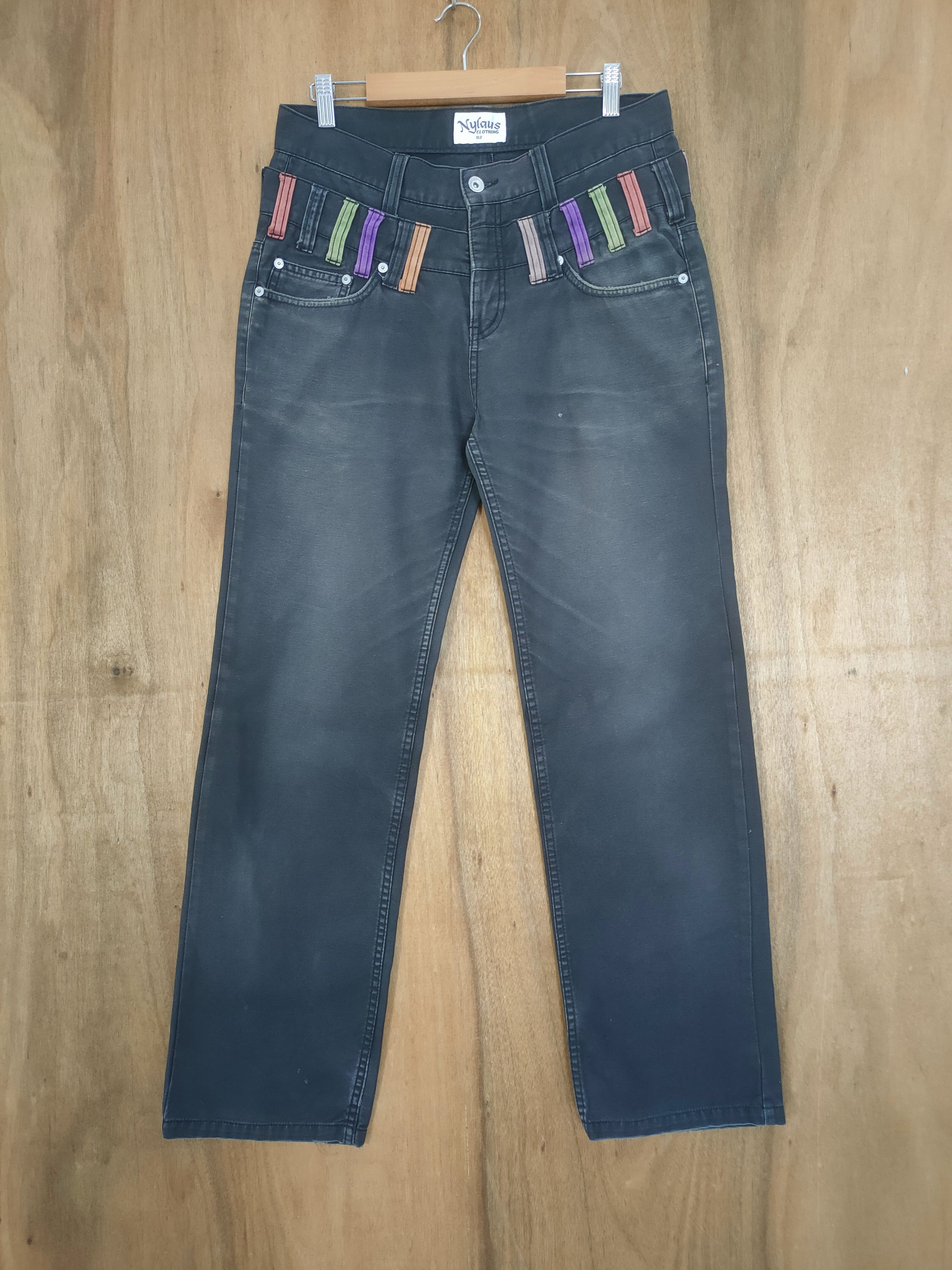 Japanese Brand DOUBLE WAIST BLACK TROUSERS PANTS Size US 32 / EU 48 - 2 Thumbnail