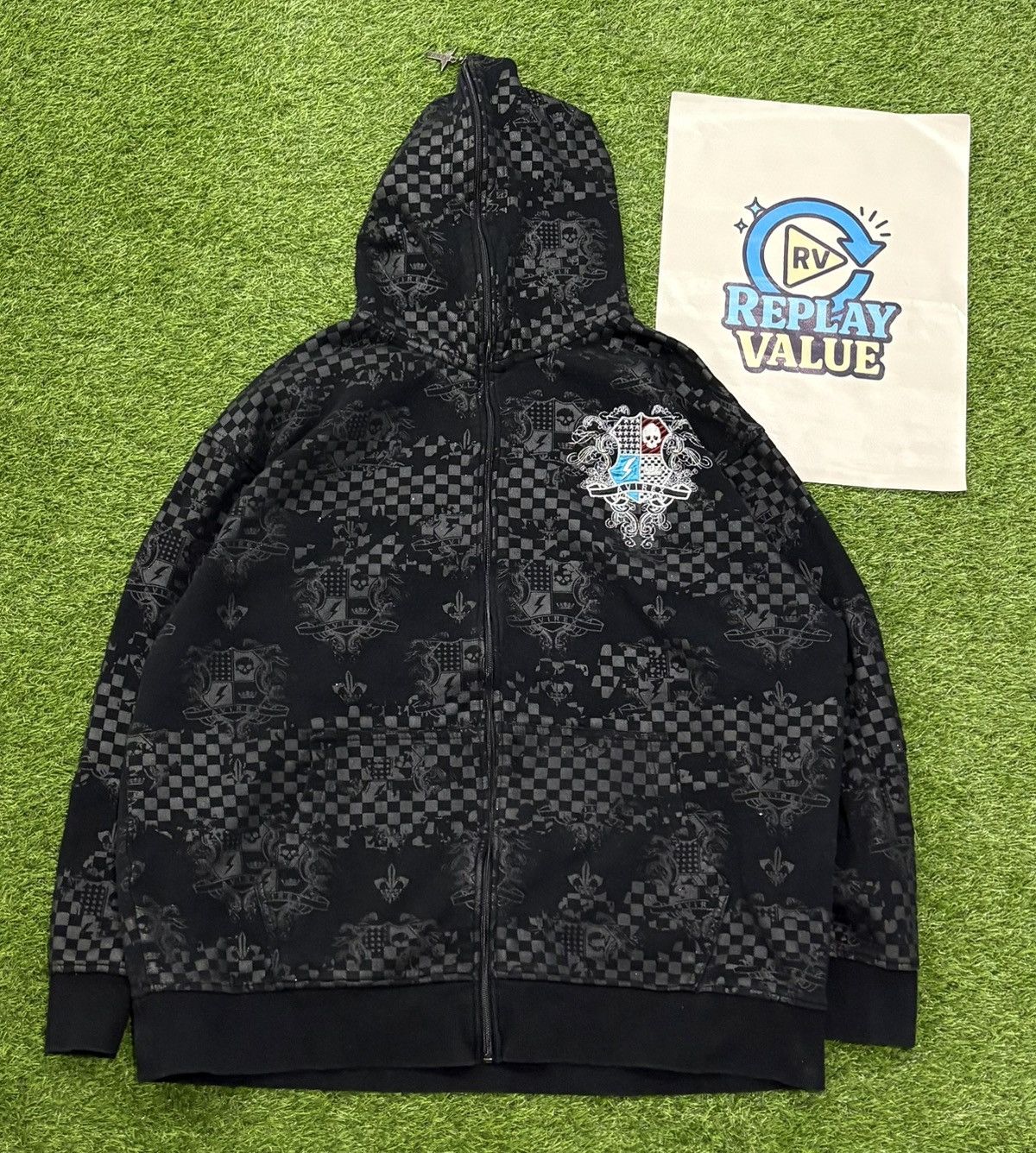 Avirex VINTAGE RARE AVIREX AOP FULL ZIP HOODIE Size US XL / EU 56 / 4 - 1 Thumbnail