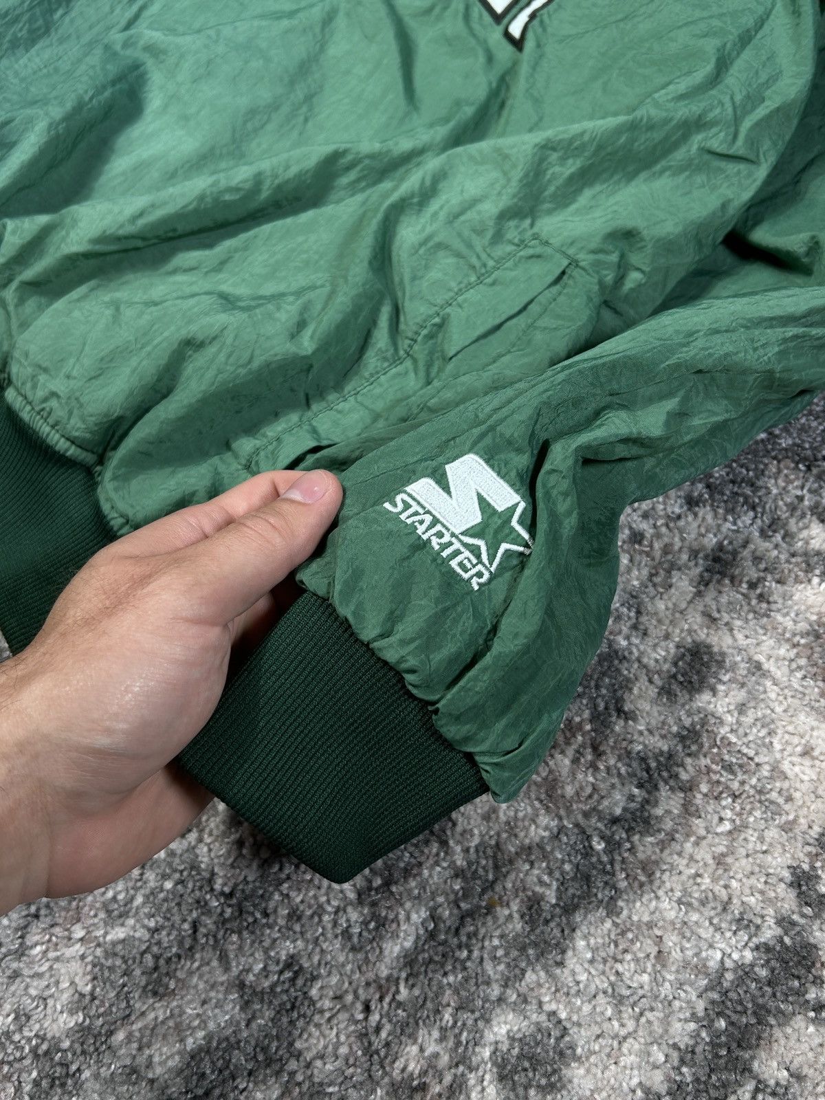 Starter Vintage Starter V-Neck Pullover Windbreaker Nylon XL Size US XL / EU 56 / 4 - 3 Thumbnail