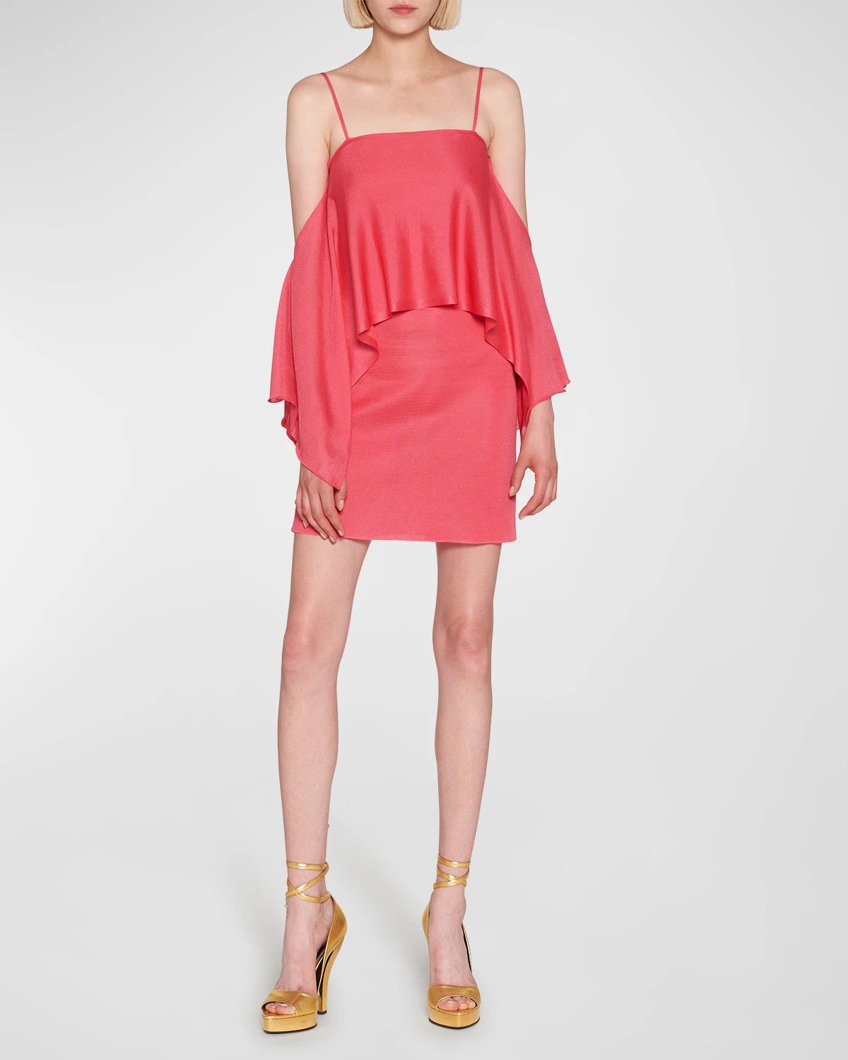 Tom Ford o1w1db10225 ACK348 Mini Dress in Dark Pink Size XS / US 0-2 / IT 36-38 - 1 Preview