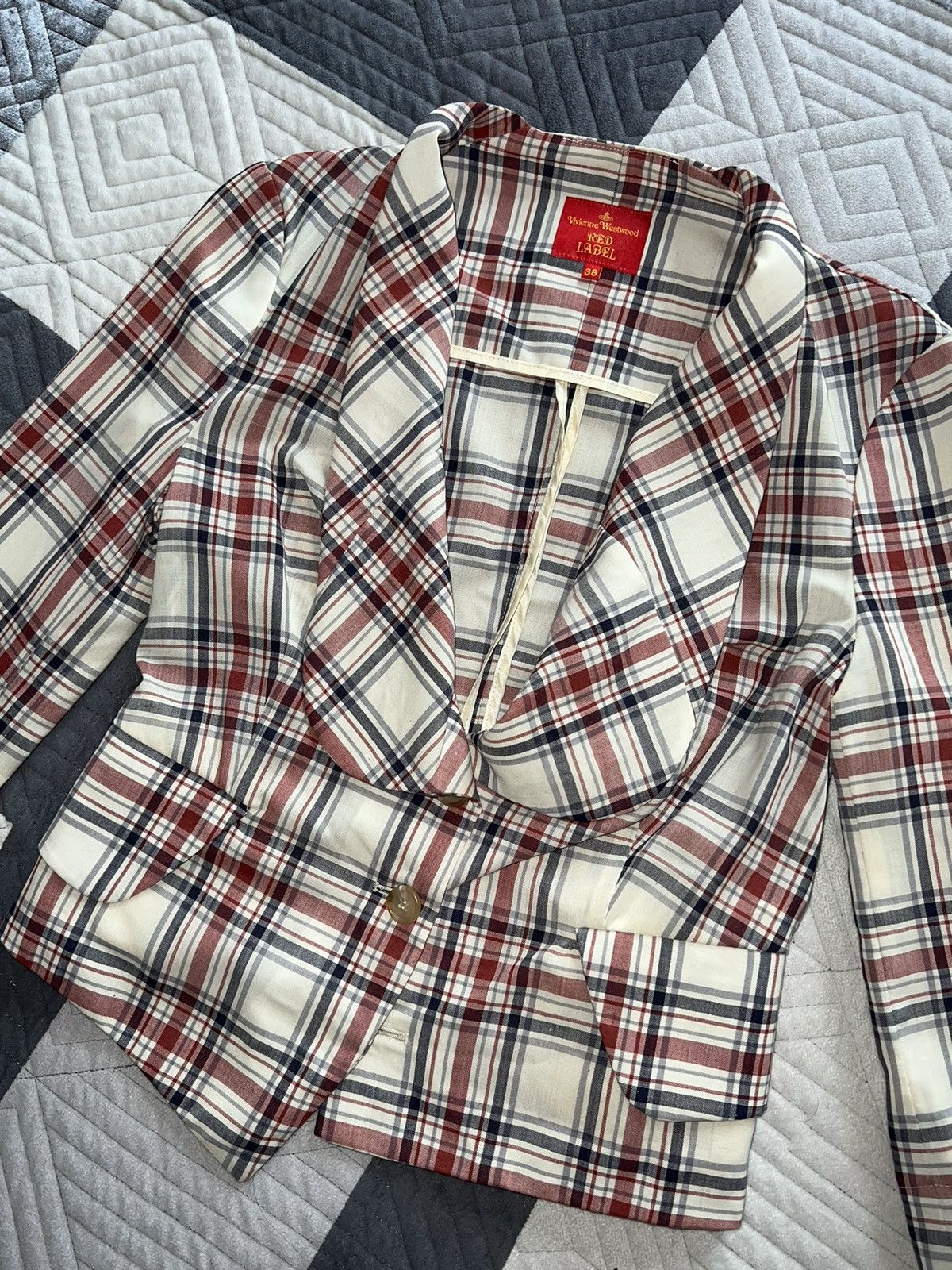 Vivienne Westwood Vivienne Westwood red label tartan wool blazer ♥️💙 Size XS / US 0-2 / IT 36-38 - 3 Thumbnail