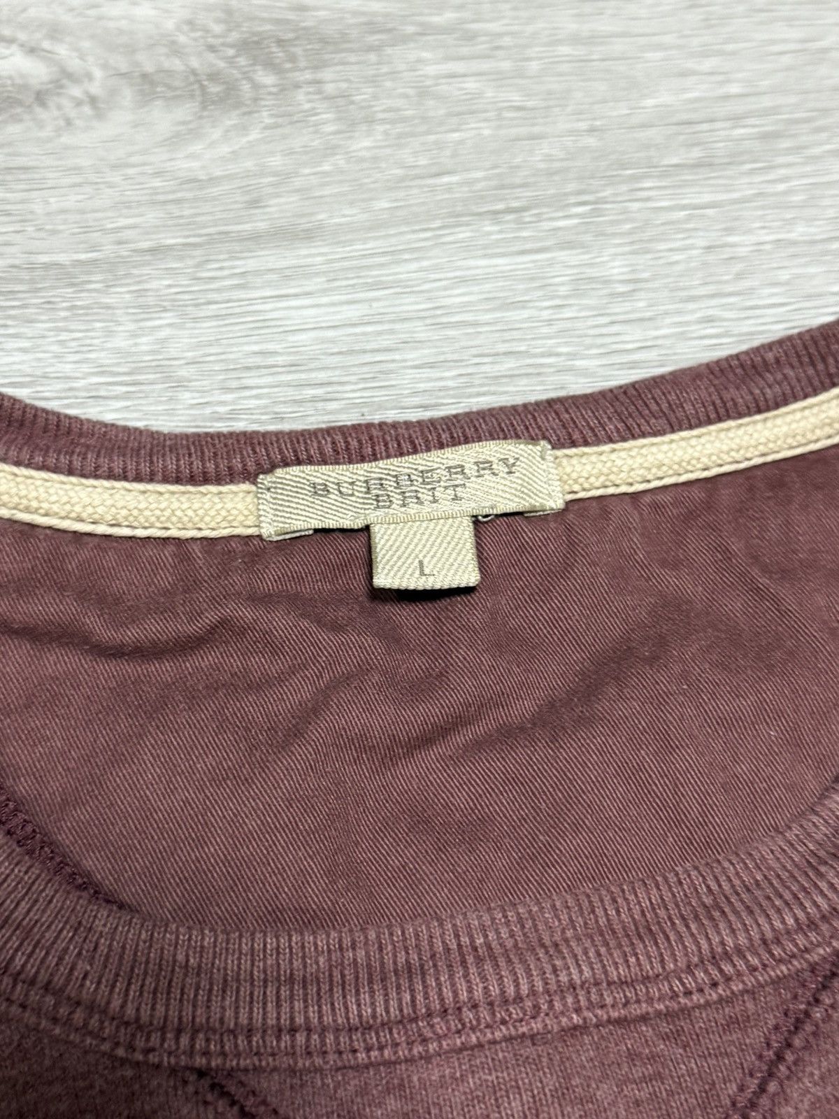 Burberry Burberry Brit Sweatshirt Big Logo Sz L Casual Jumper Size US L / EU 52-54 / 3 - 5 Thumbnail