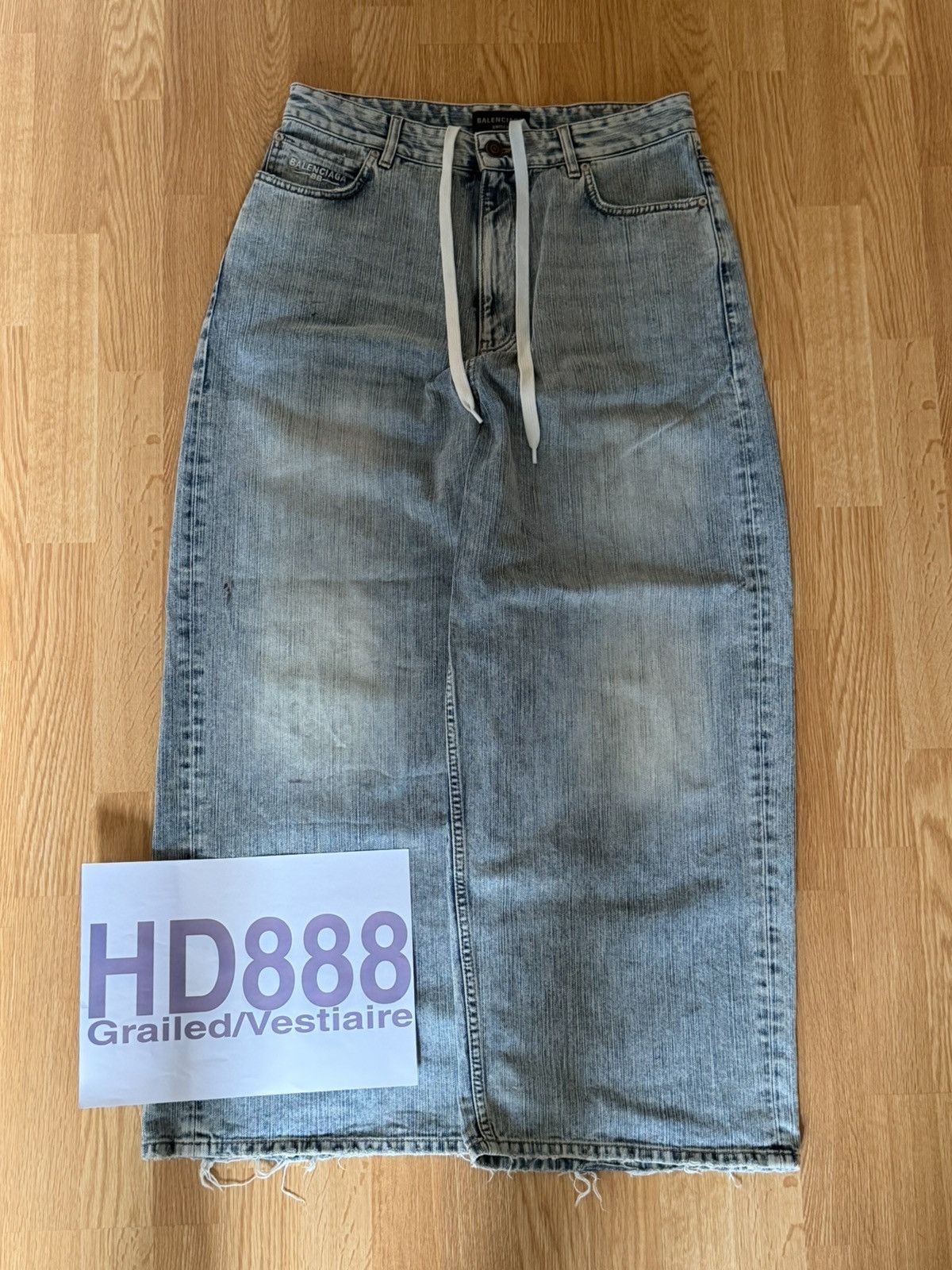 Balenciaga SS25 BALENCIAGA BAGGY DENIM INDIGO RINGS JEANS Size US 30 / EU 46 - 1 Thumbnail