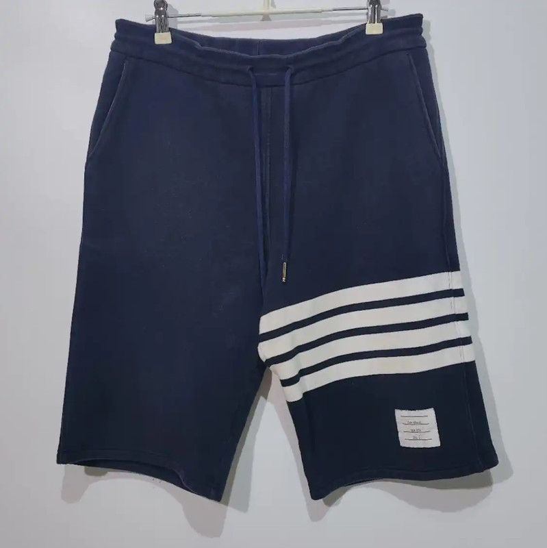 Thom Browne Thom Browne Navy Cotton Casual Pants 0089 Size 30" / US 8 / IT 44 - 1 Thumbnail