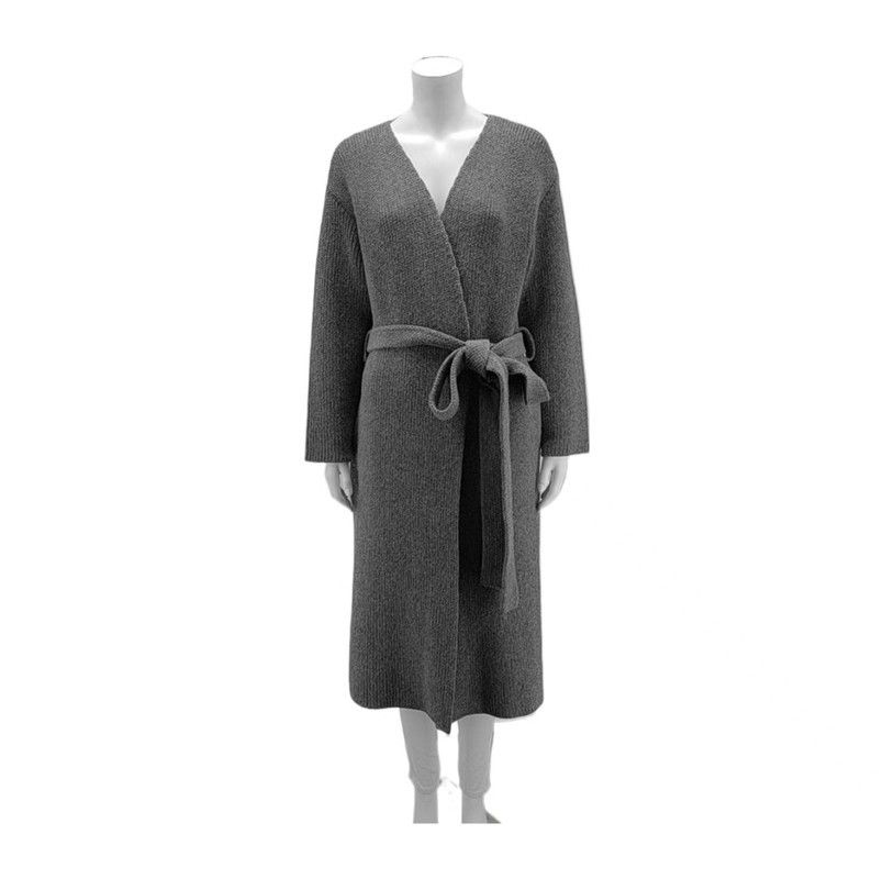 Loewe Loewe Stylish Long Gray Wool Coat for Women 0089 Size XXS / US 00 / IT 34 - 1 Thumbnail