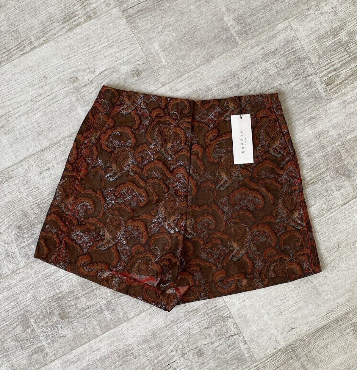 Sandro NEW Sandro Womens Luxury Printed Short Shorts Size 27" / US 4 / IT 40 - 2 Thumbnail