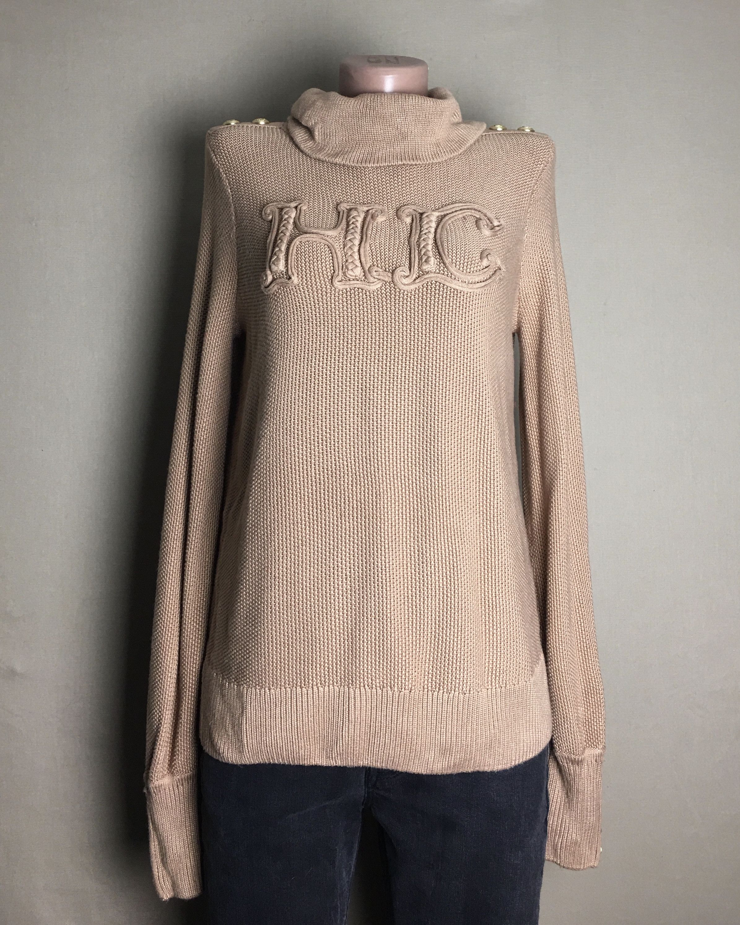 Cooper Holland Cooper Daisy Roll Neck Knit Camel Sweater Size S / US 4 / IT 40 - 3 Thumbnail