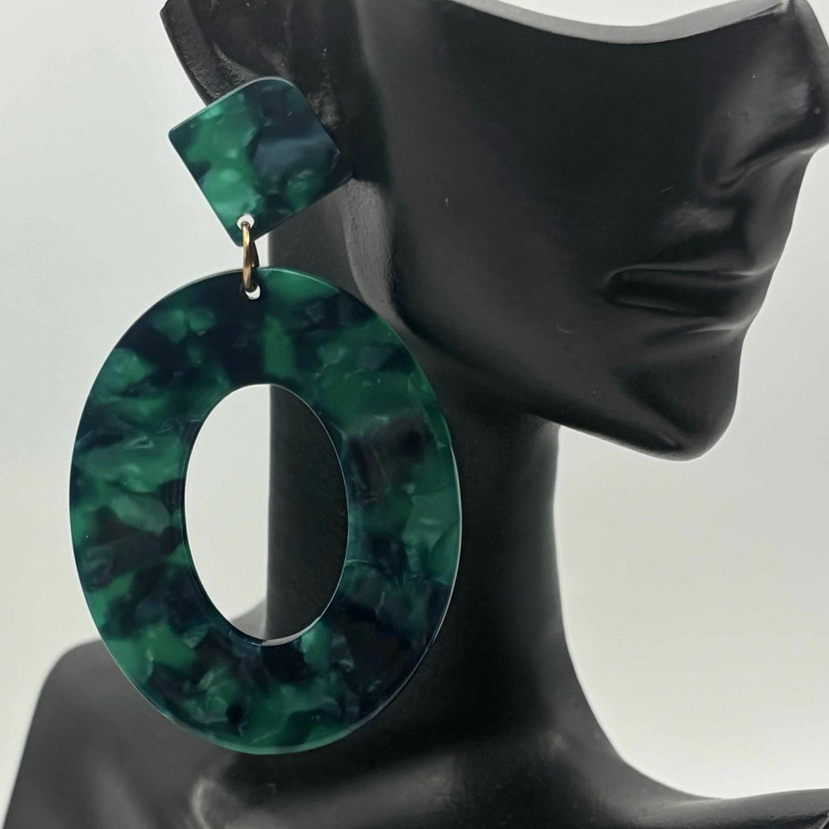 Other Green Forest Marble Drops Earrings Size ONE SIZE - 1 Thumbnail