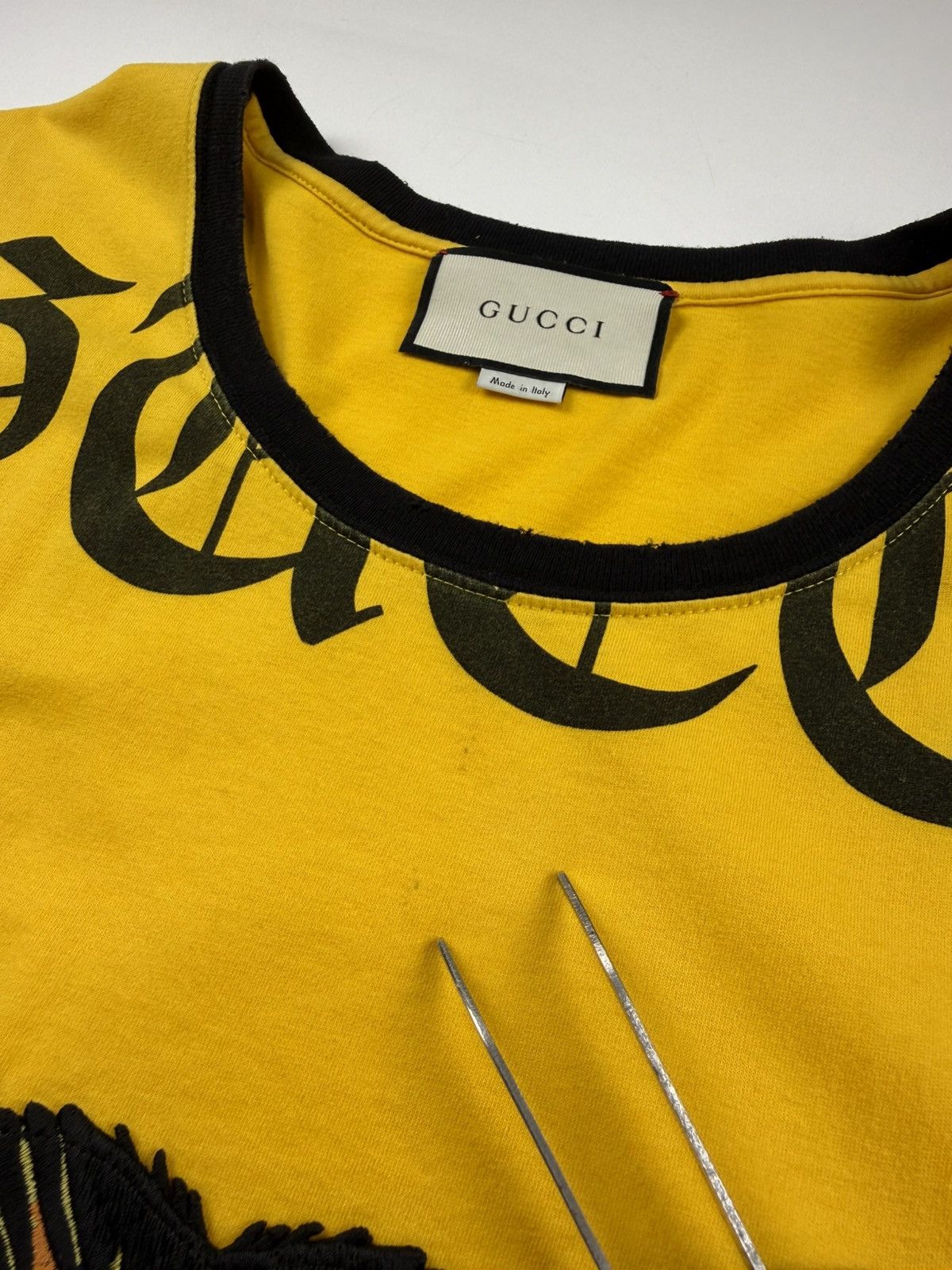 Gucci Gucci Angry Cat Tee Size US L / EU 52-54 / 3 - 5 Thumbnail