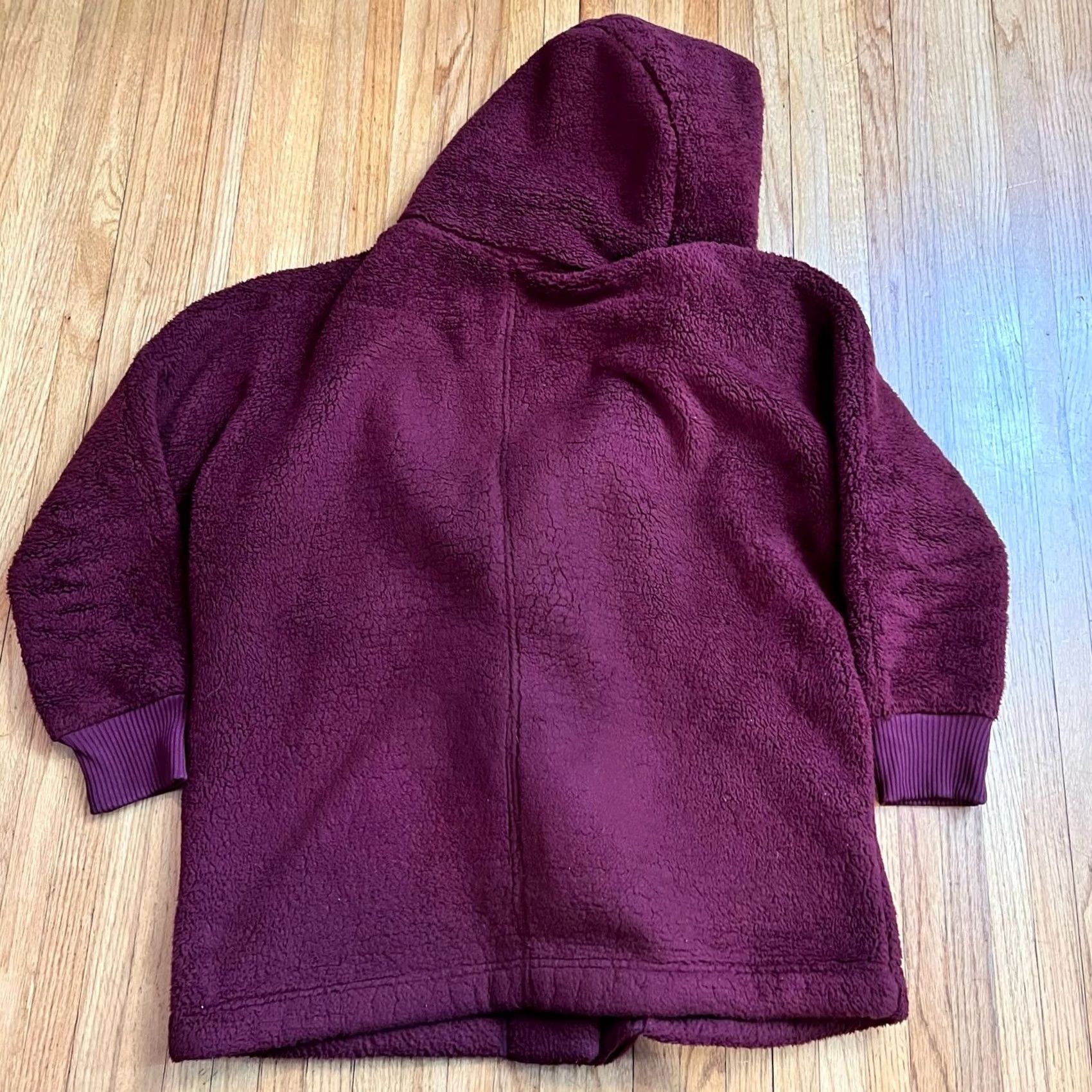 The North Face The North Face Women's L Oversize Jacket Sherpa Fleece Campshire Wrap Maroon Size L / US 10 / IT 46 - 7 Thumbnail