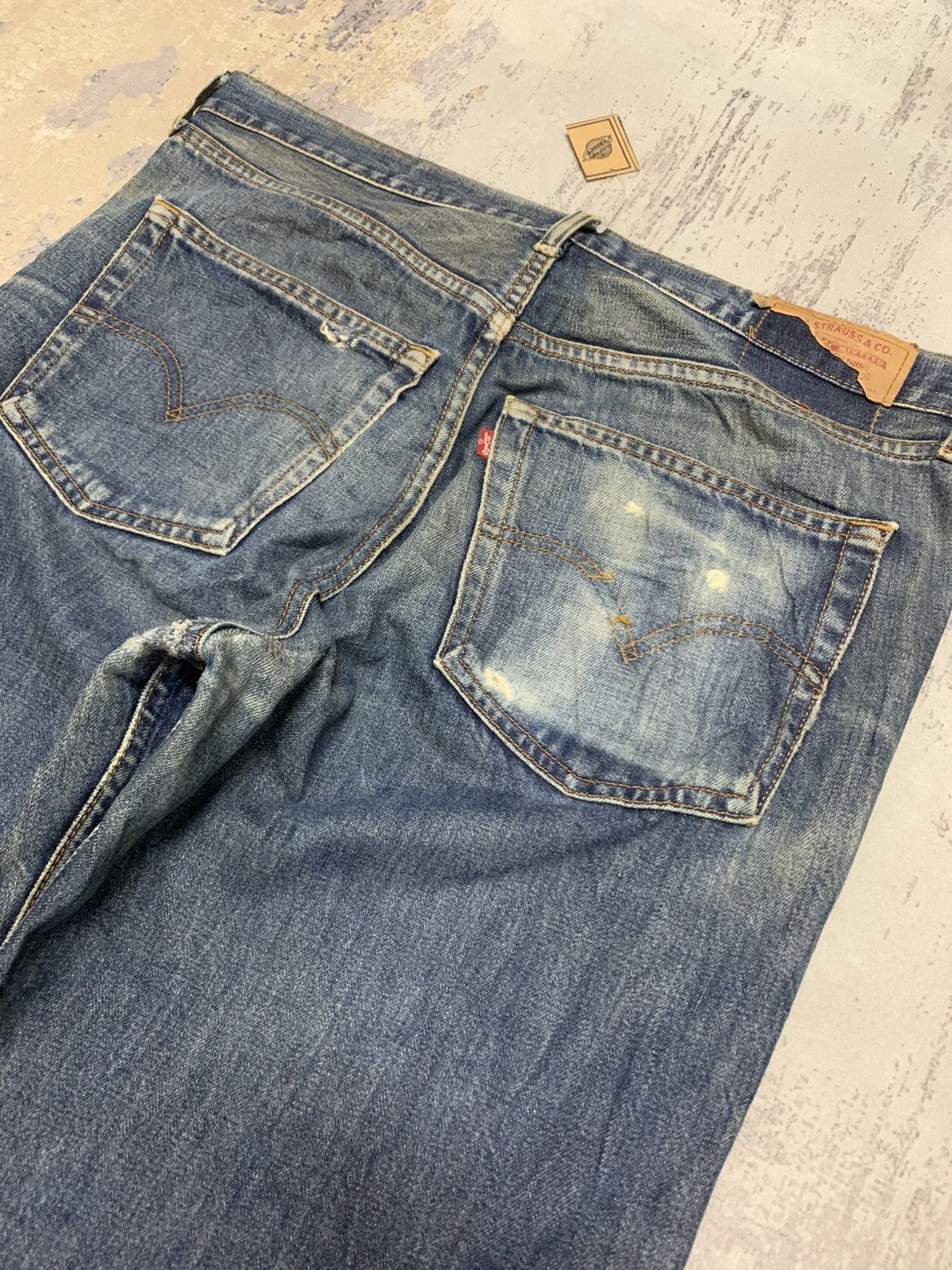 Levi's VTG 90s Levi’s 508 Straight Leg Denim Jeans Faded Wash 38x30 Size US 38 / EU 54 - 8 Thumbnail