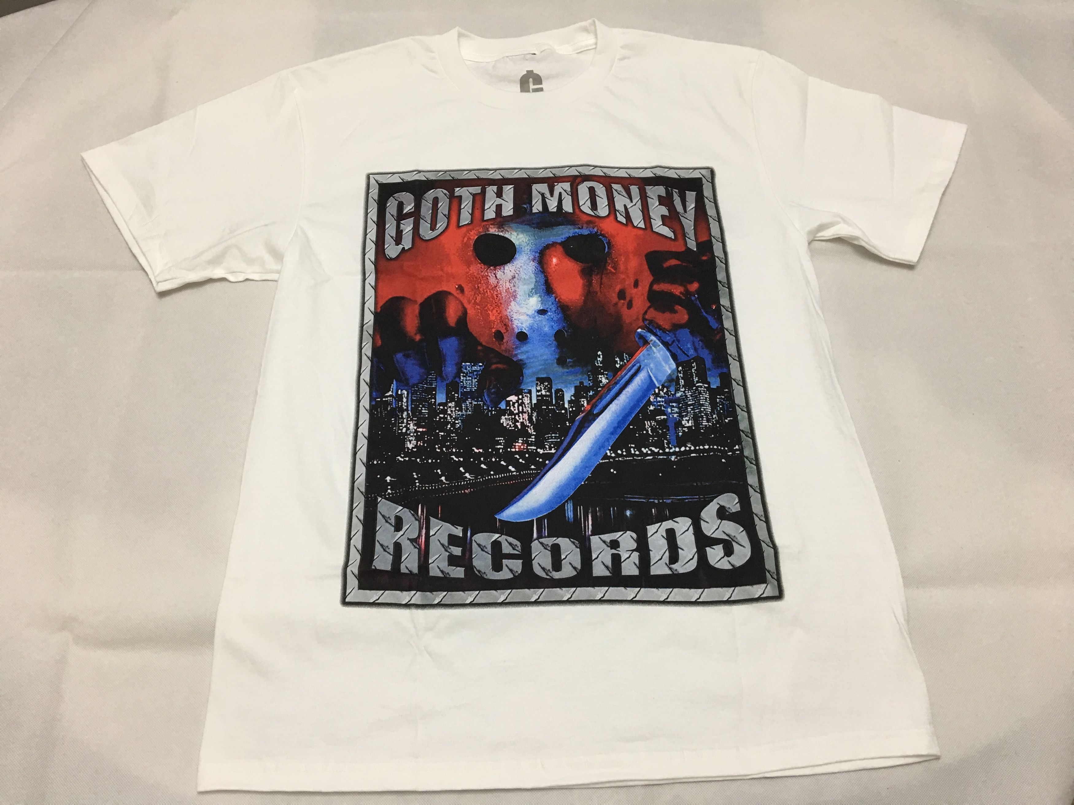 Goth Money Goth Money Records GMR Jason Voorhees T-shirt White Large Size US L / EU 52-54 / 3 - 1 Thumbnail