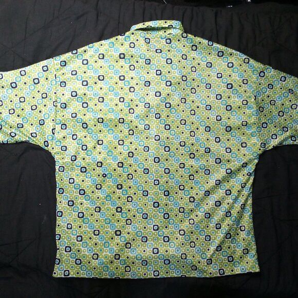 Vintage Vintage Dots Tiles MCM Polyester Disco Shirt Size US L / EU 52-54 / 3 - 7 Thumbnail